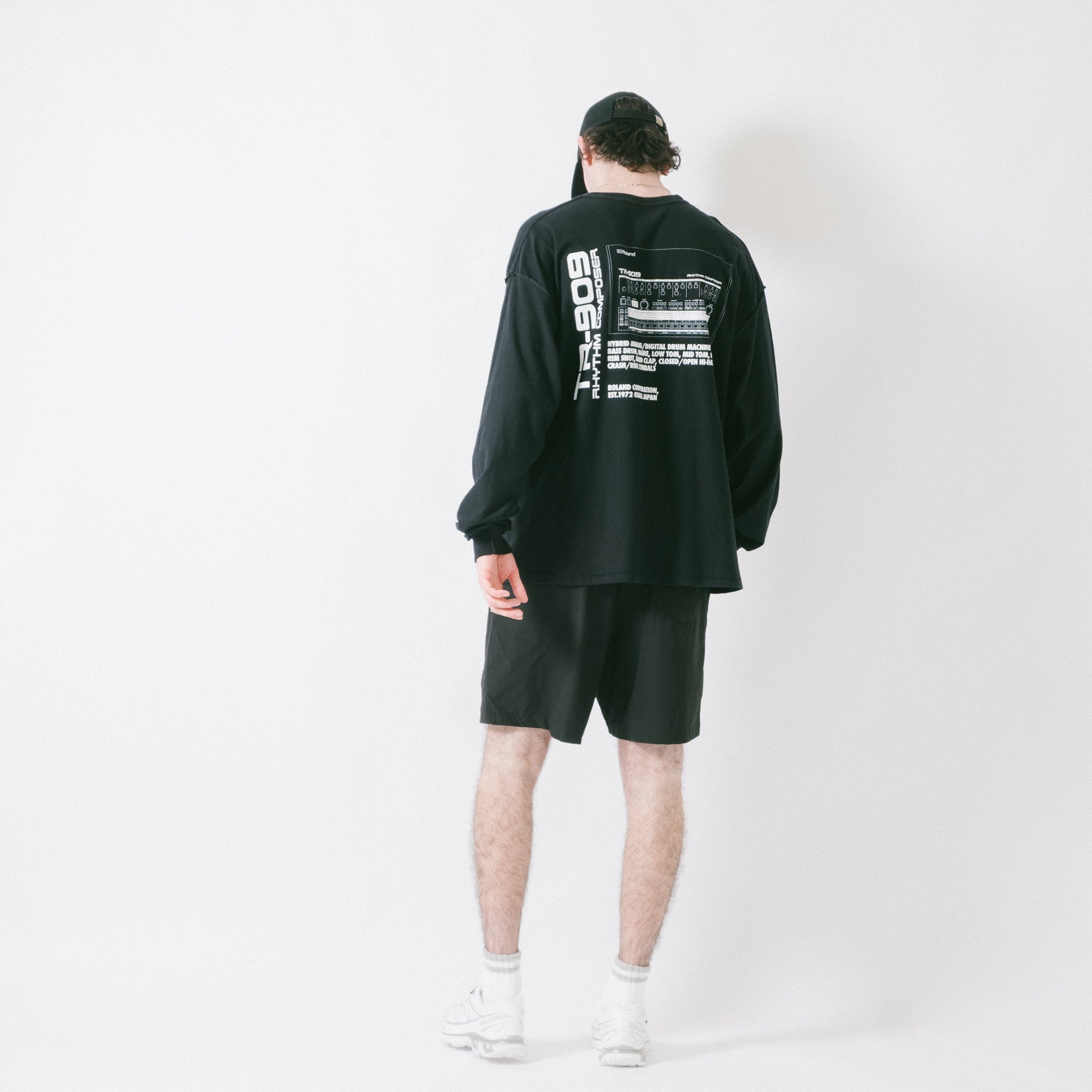 is-ness x Roland TR-909 LS Tee - Black
