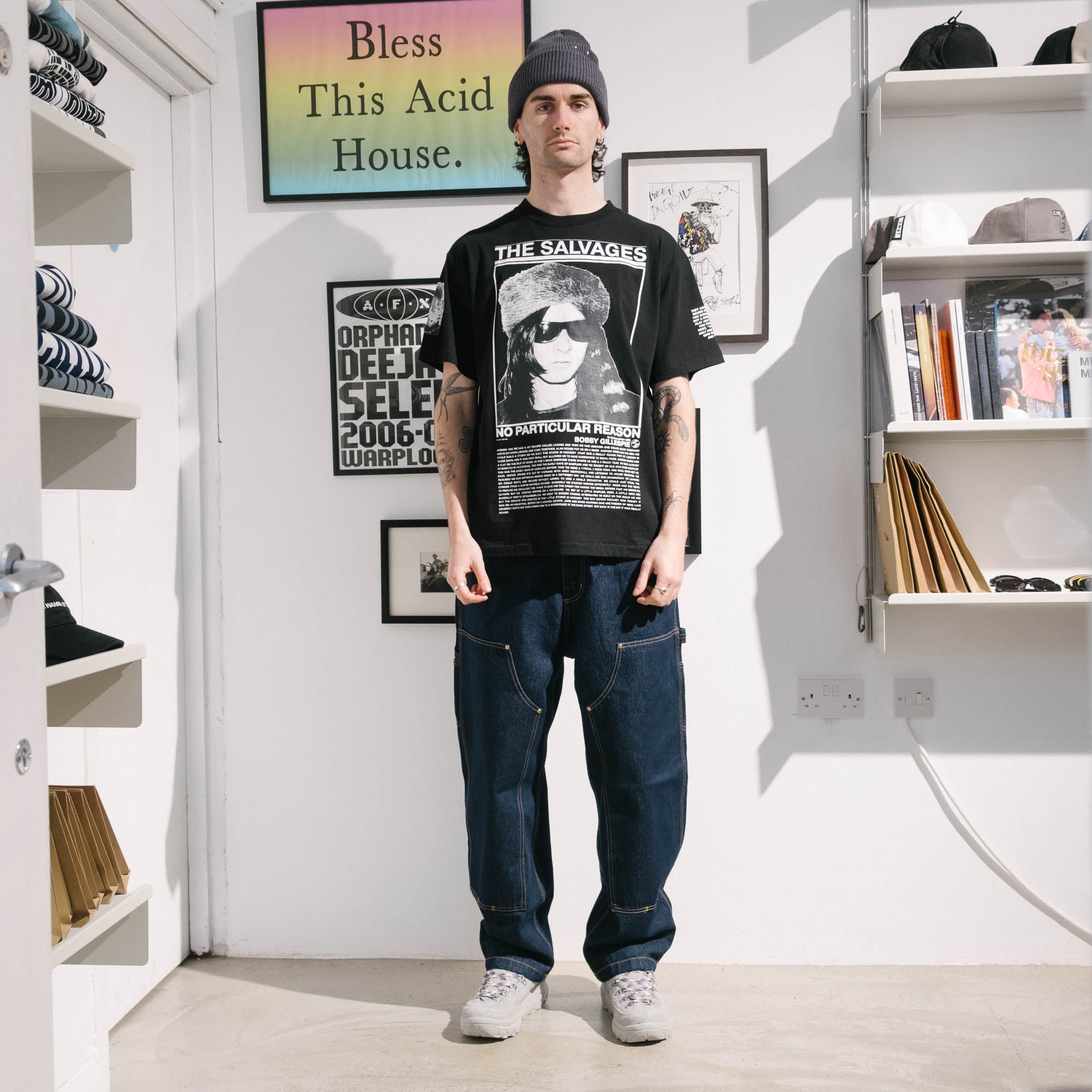 The Salvages No Particular Reason Bobby Gillespie T-Shirt - Black