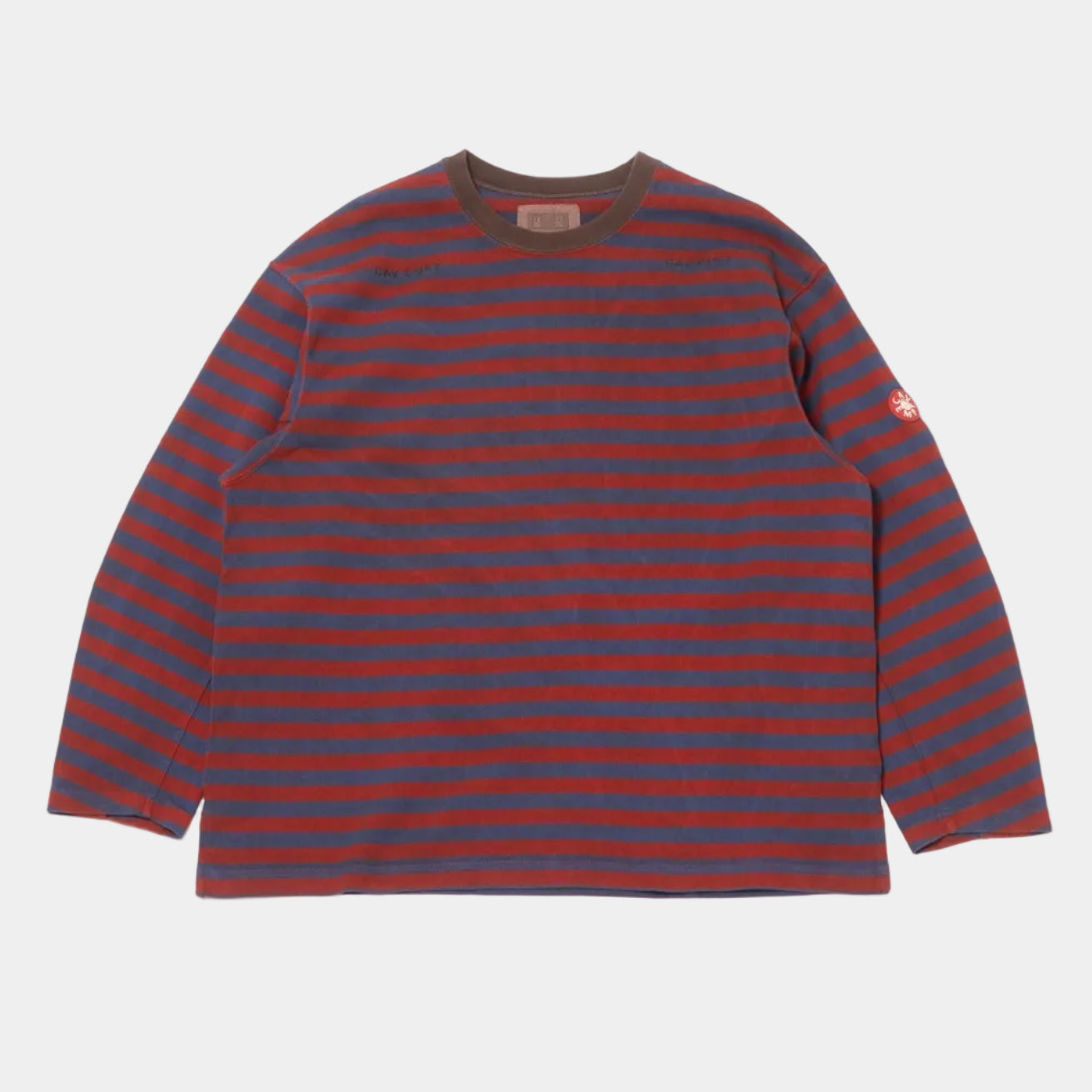 Cav Empt Overdye Stripe Long Sleeve Top - Brown