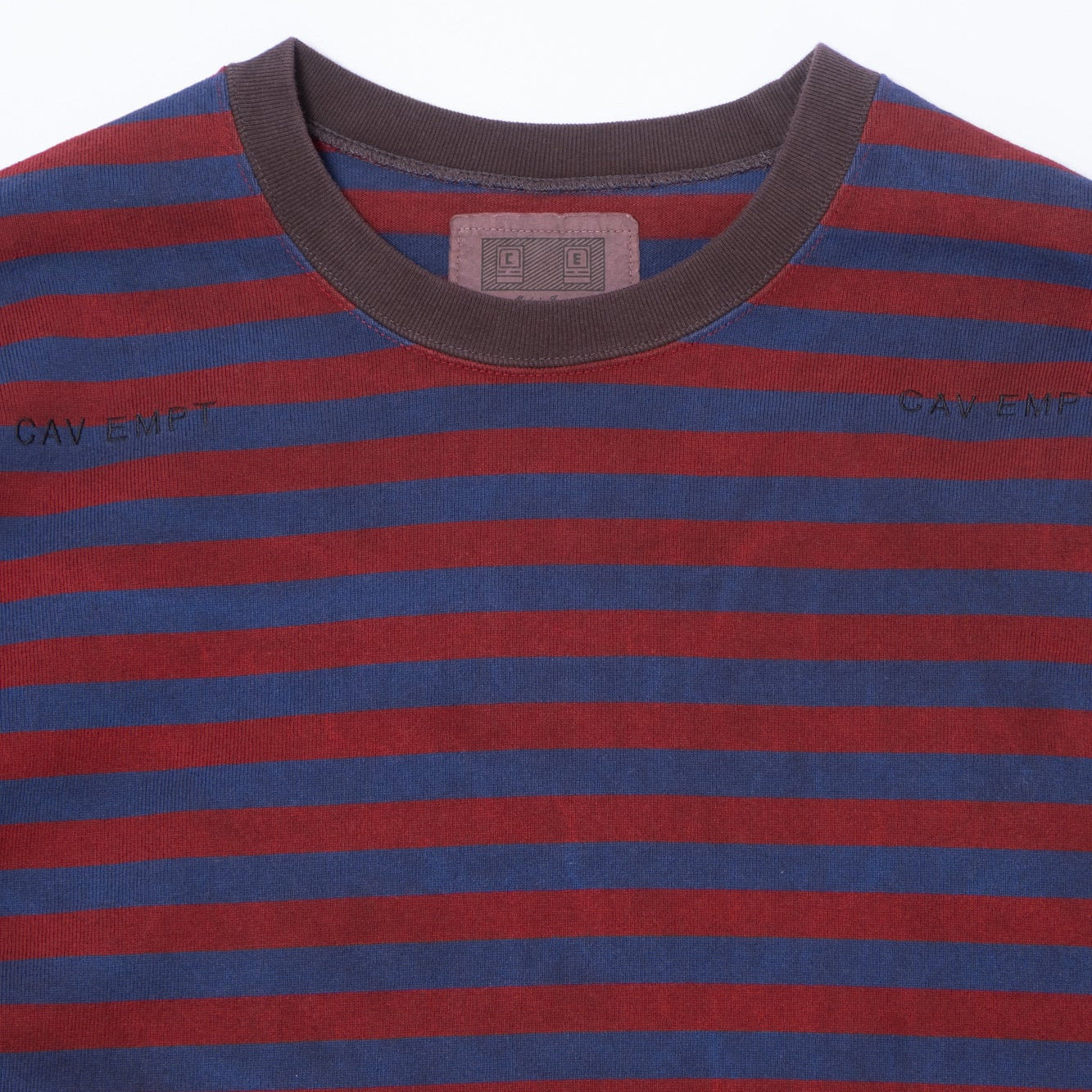 Cav Empt Overdye Stripe Long Sleeve Top - Brown