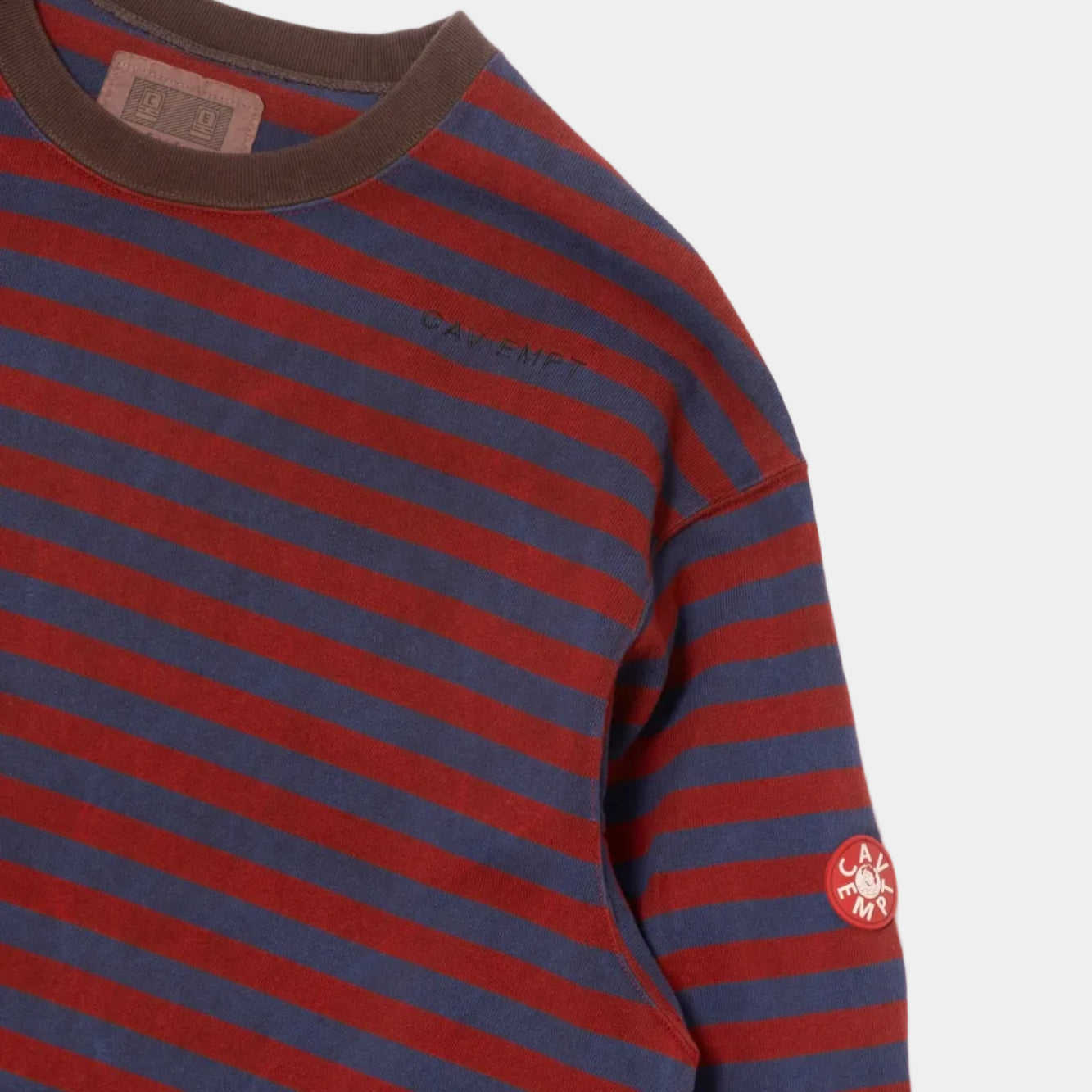 Cav Empt Overdye Stripe Long Sleeve Top - Brown
