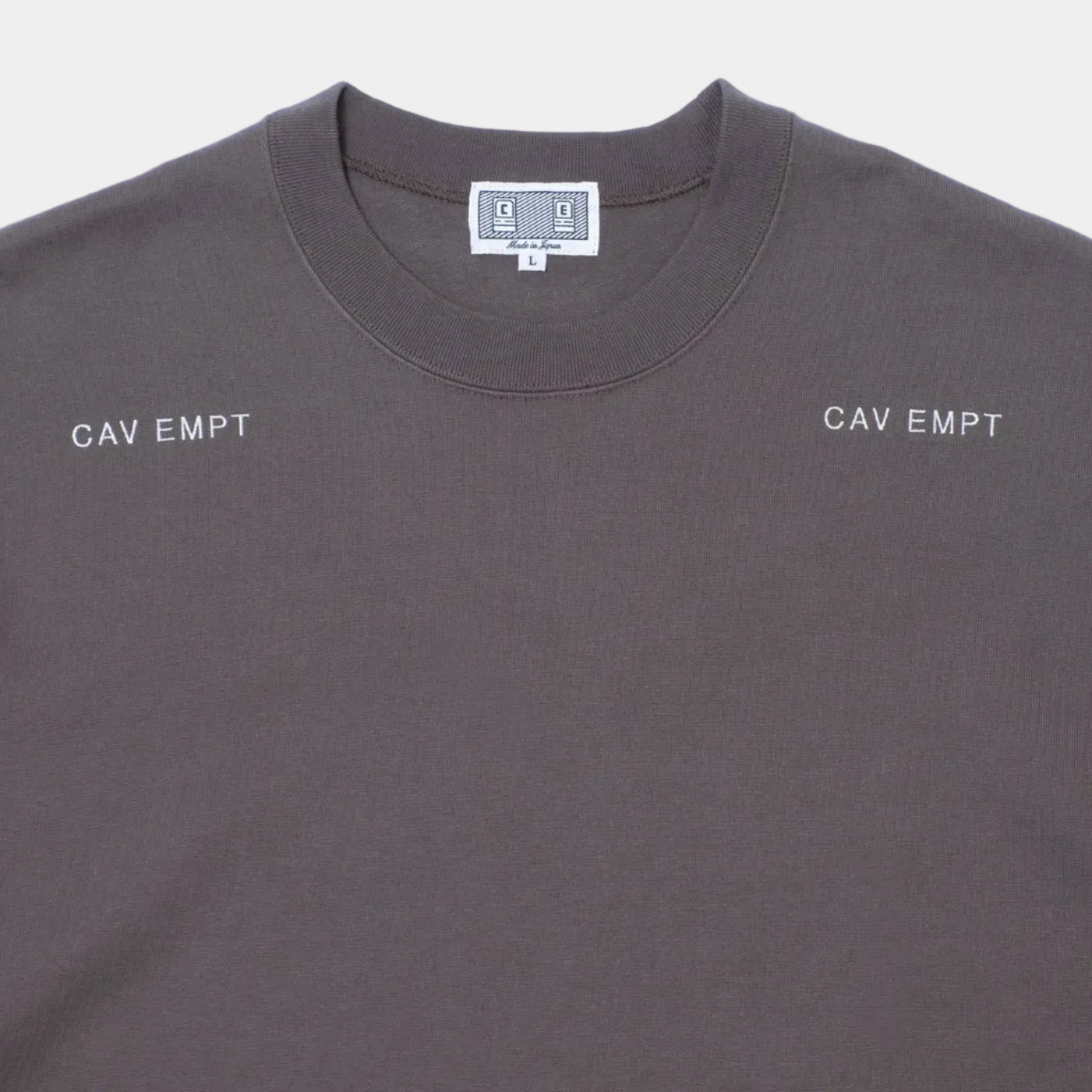 Cav Empt Solid Heavy T-Shirt - Charcoal