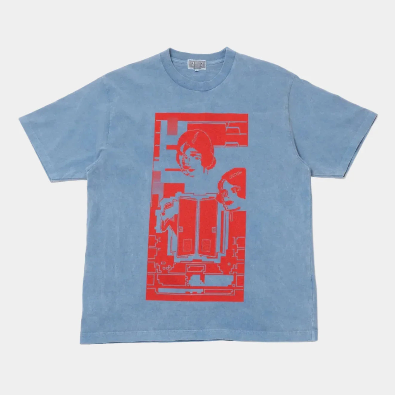 C.E CAV EMPT グラフィック Tシャツ ブルー M Cav Empt Overdye MD SiteSeer T-Shirt - Blue