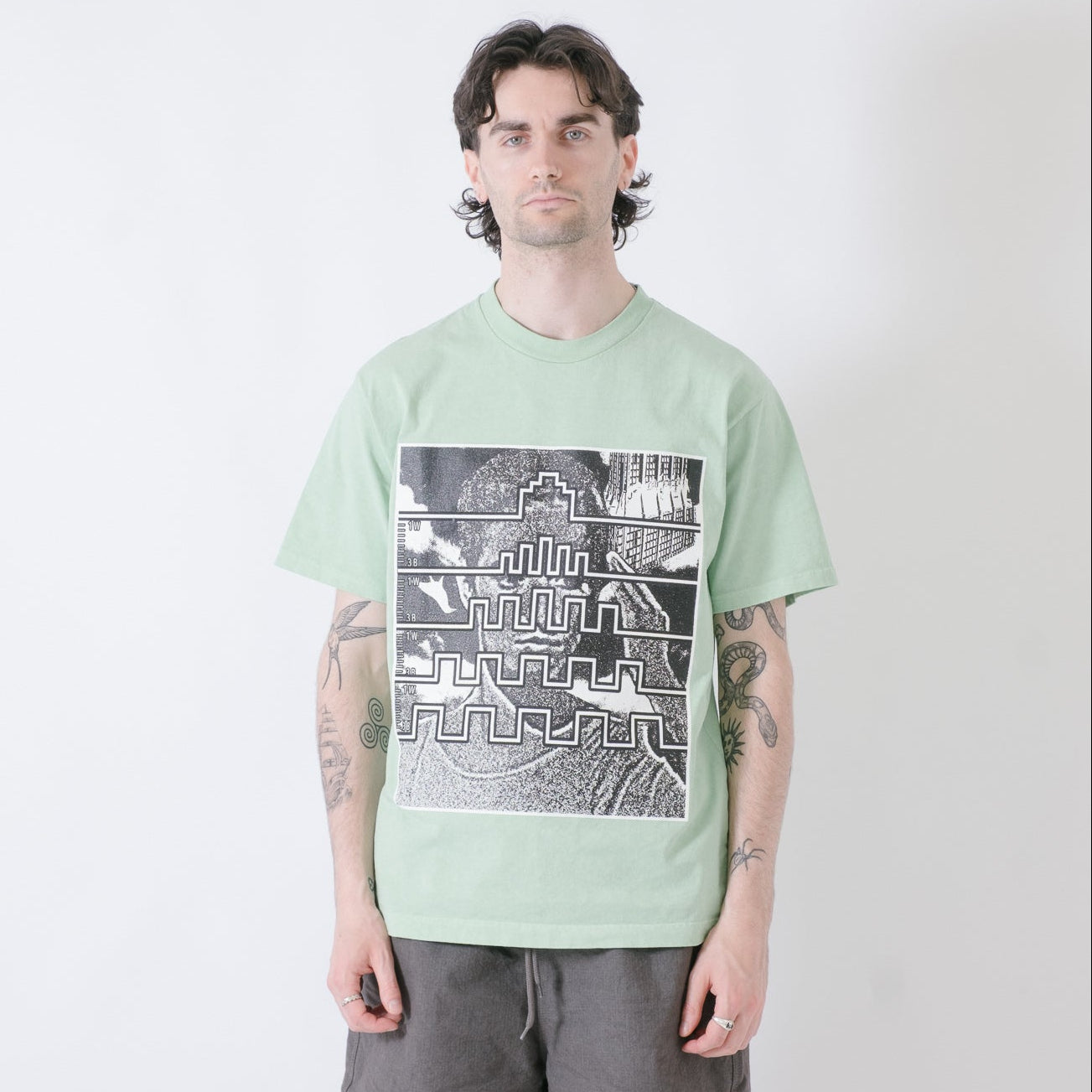 Cav Empt Overdye PARADIGM T-Shirt - Green