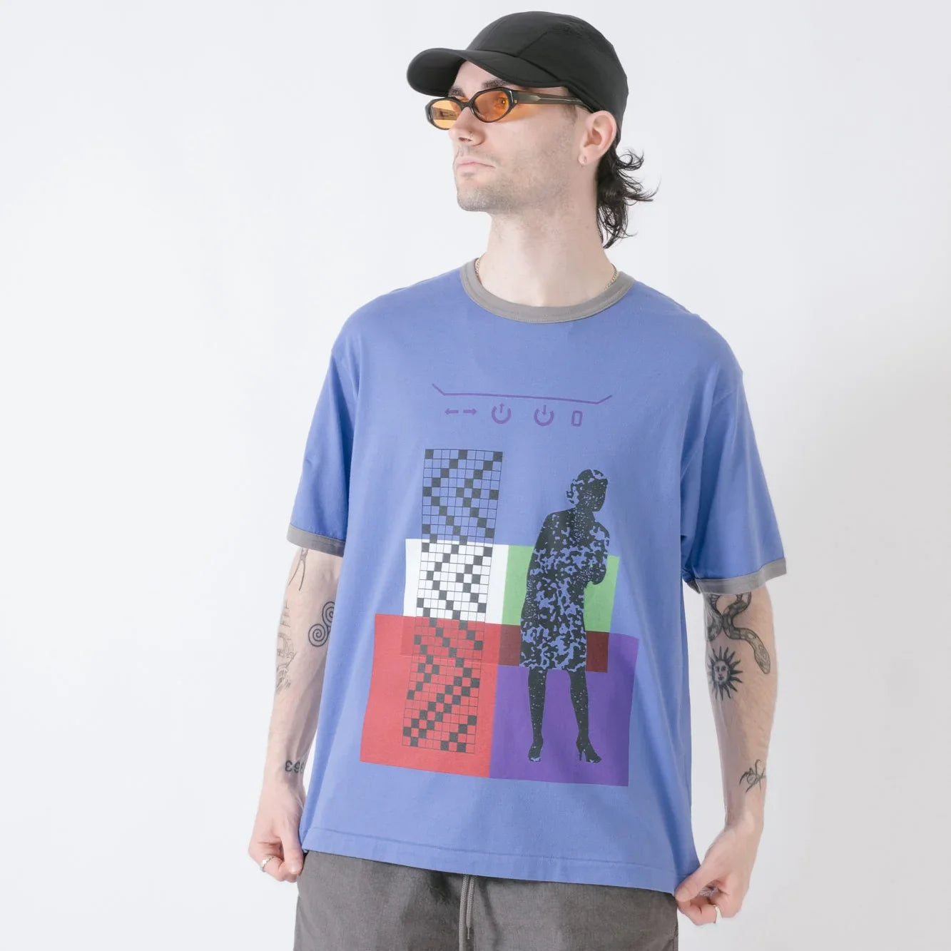 Cav Empt SUBSUMPTION Ringer T-Shirt - Purple