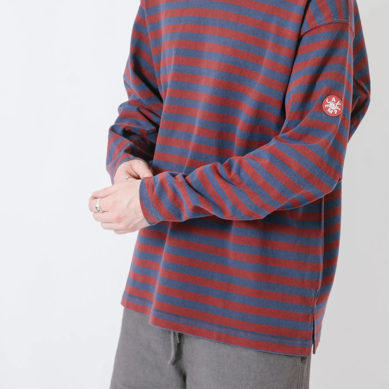 Cav Empt Overdye Stripe Long Sleeve Top - Brown