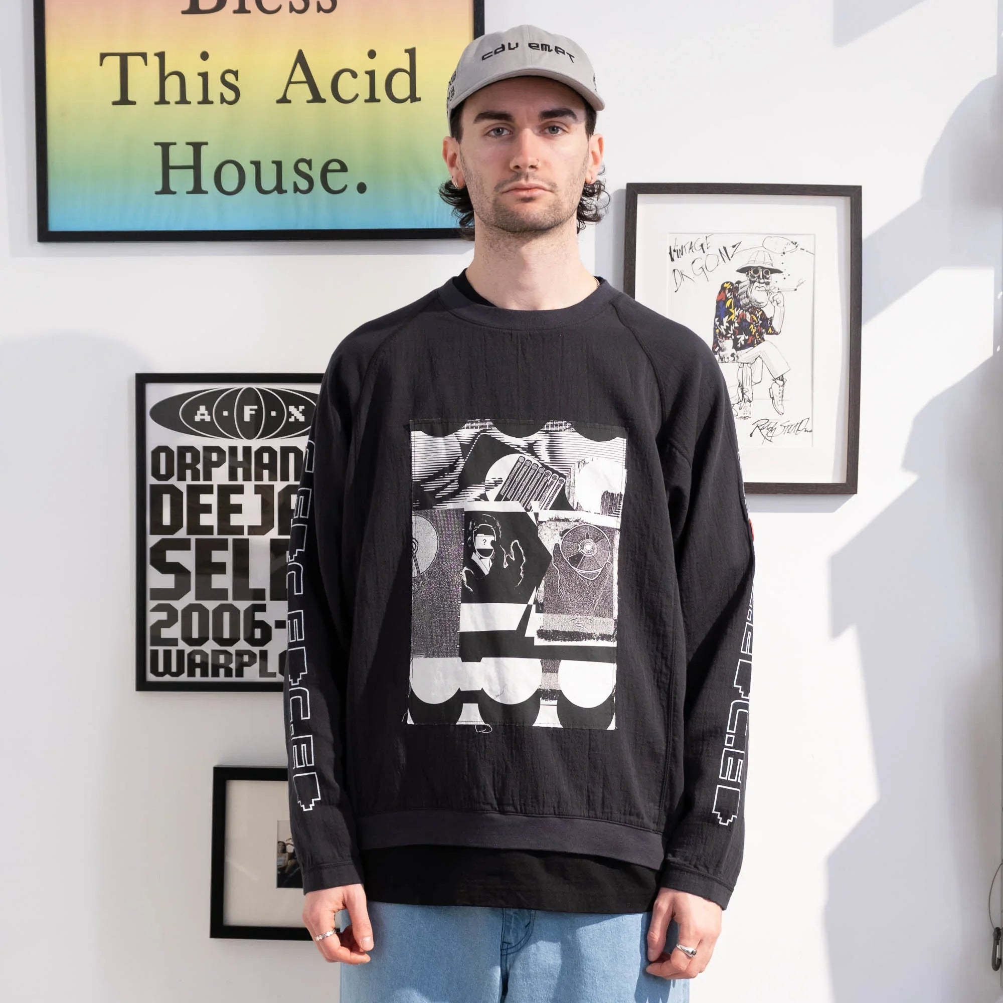 Cav Empt MD P2P Raglan Long Sleeve - Black