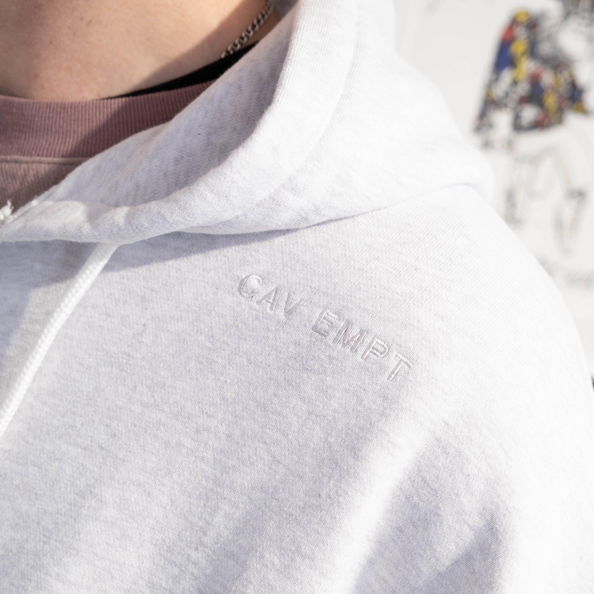 Cav Empt Soild Loose Zip Hoody - Grey