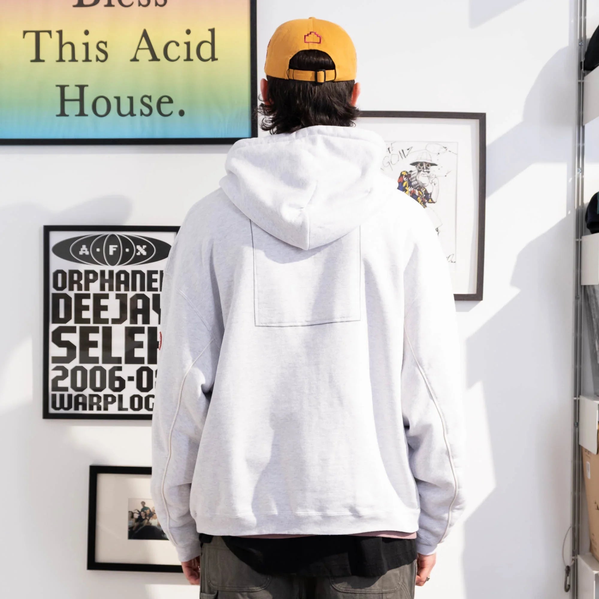 Cav Empt Soild Loose Zip Hoody - Grey