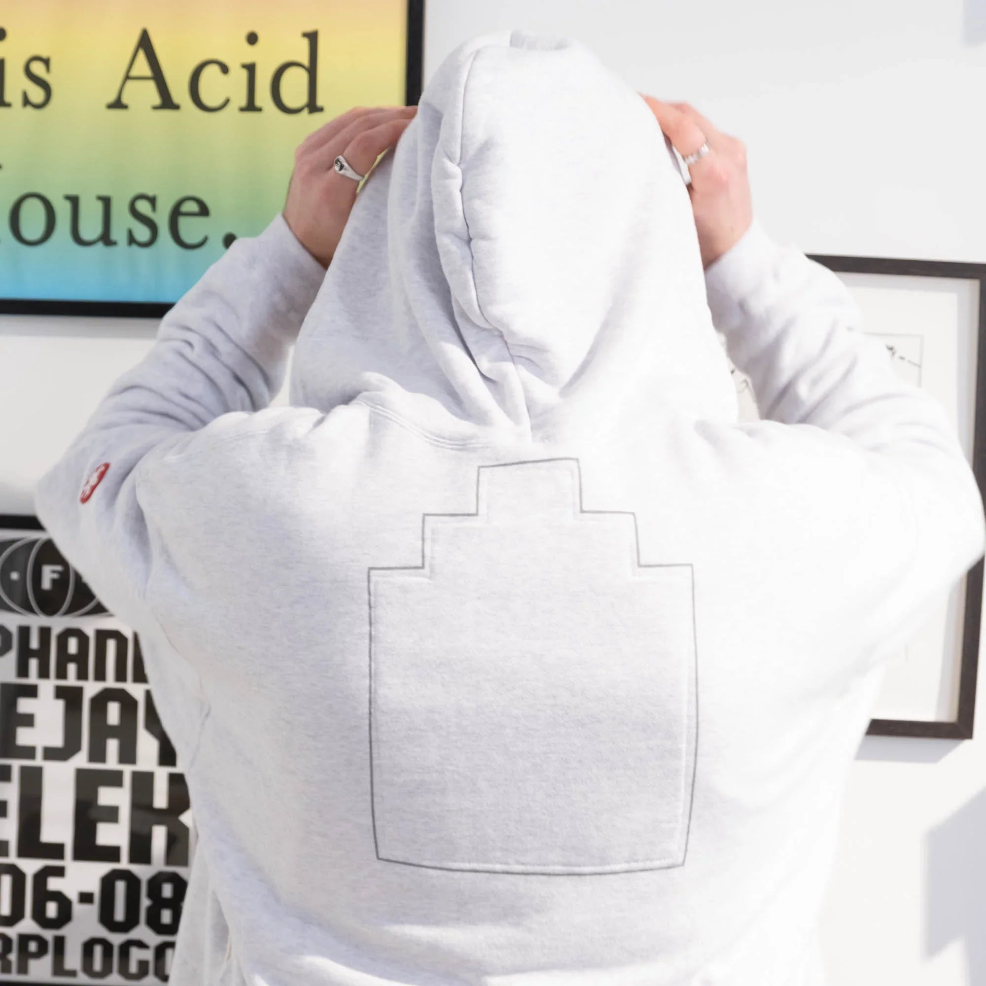 Cav Empt Soild Loose Zip Hoody - Grey