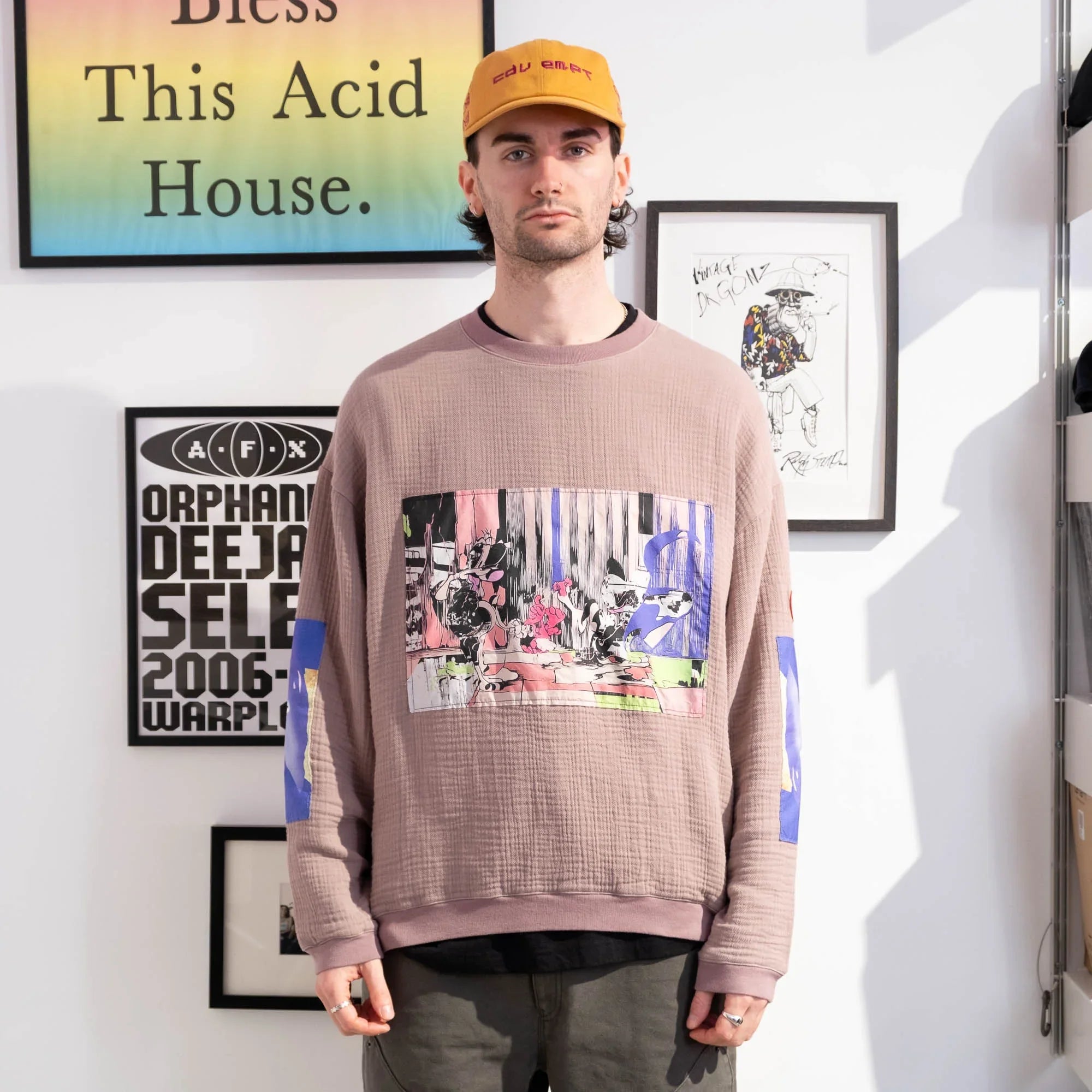 Cav Empt CRV Gauze Crew Neck Sweater - Purple