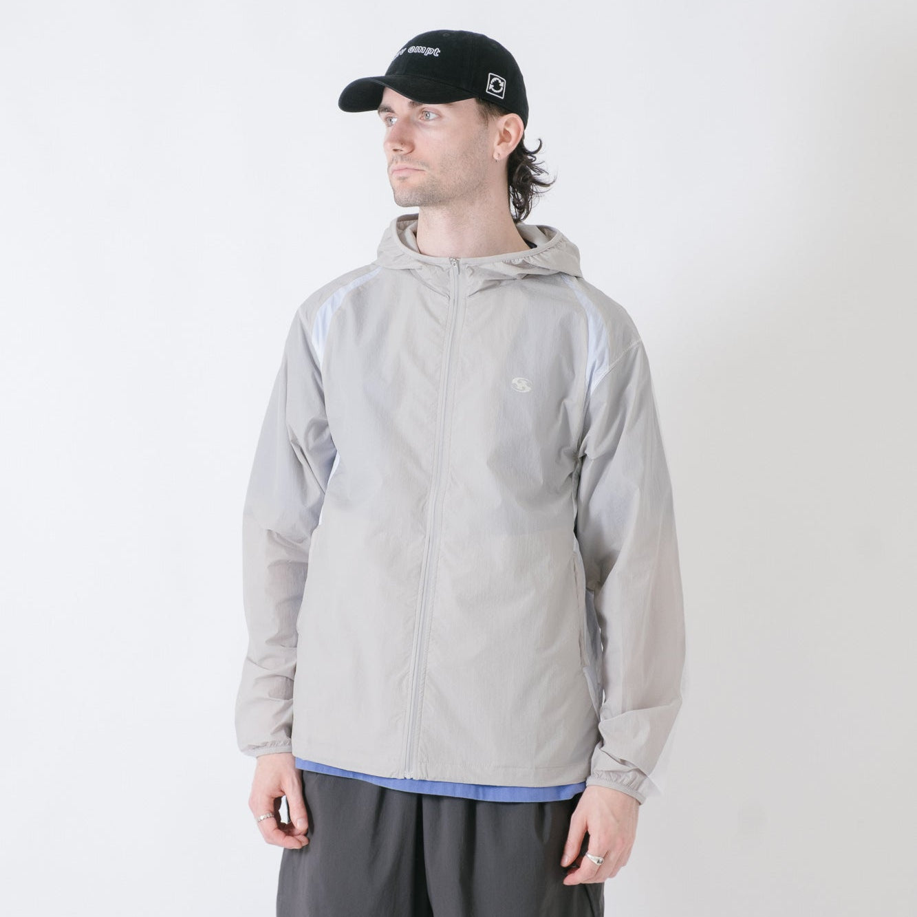 SAN SAN GEAR EMULSIVE JACKET / グレー San San Gear Paneled Jacket - Grey