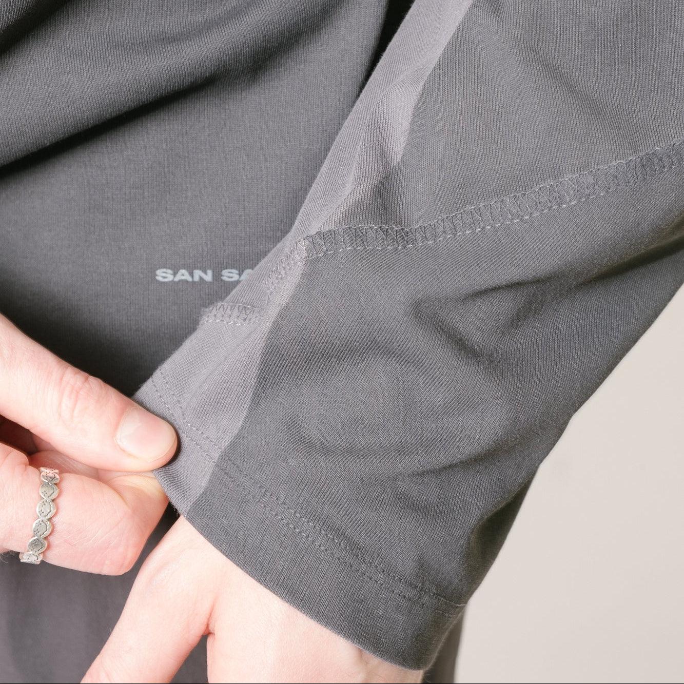 San San Gear Contrast Long Sleeve - Charcoal