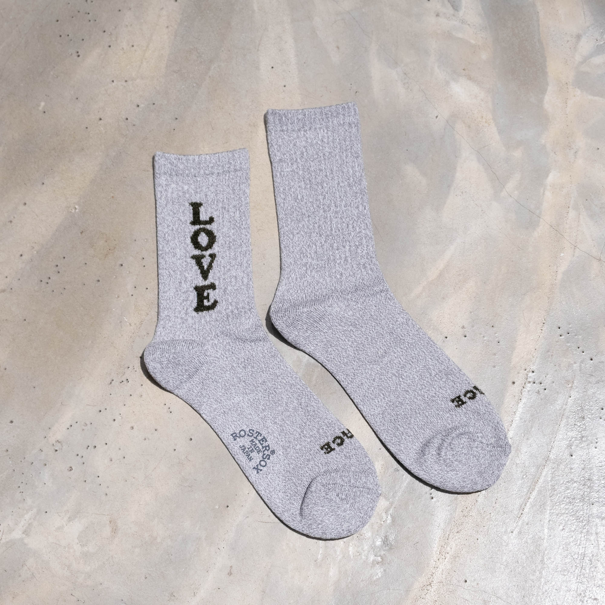 Rostersox Love Socks - Grey