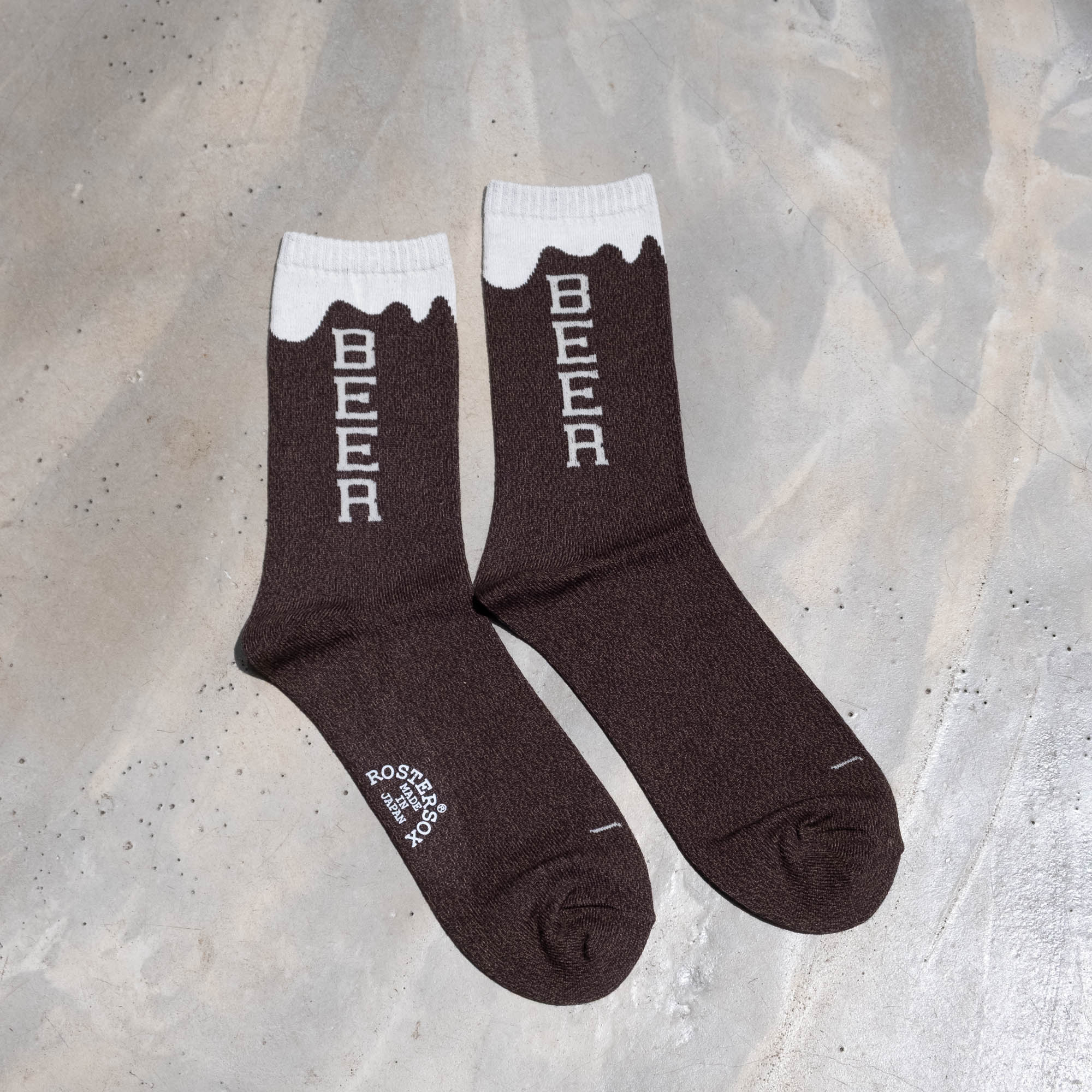 Rostersox Beer Socks - Brown