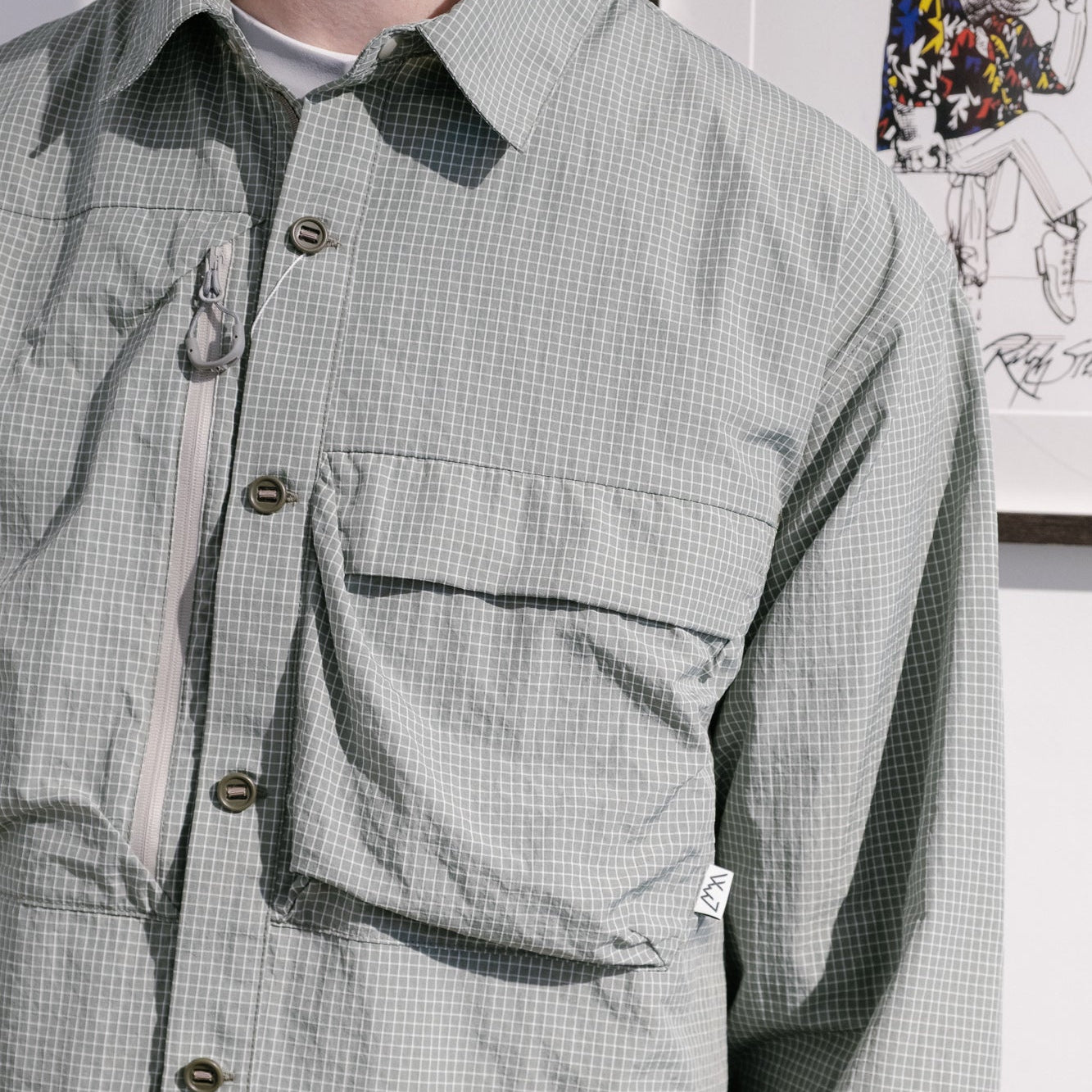 CMF Comfy Outdoor Garment GW Mod Shirt - Grid Green