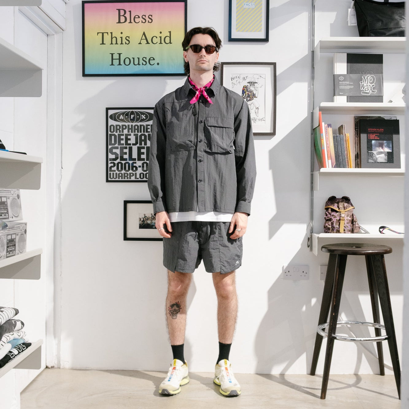 CMF Comfy Outdoor Garment GW Mod Shirt - Grid Black