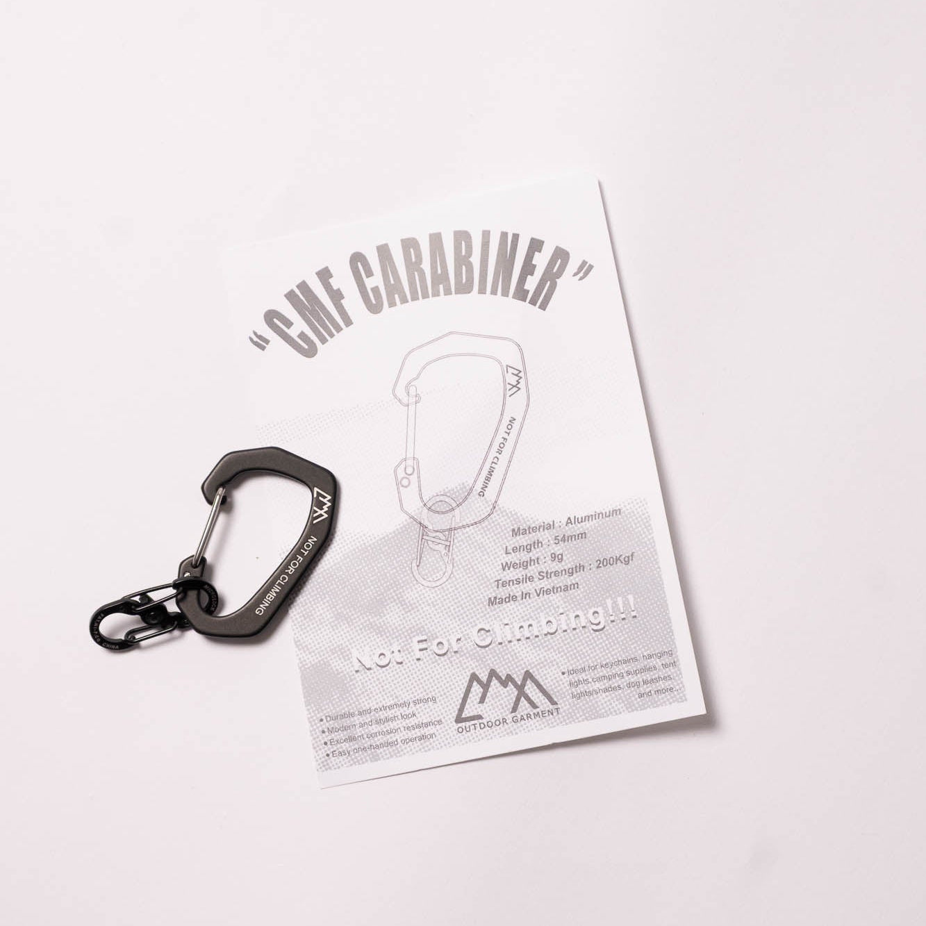 CMF Comfy Outdoor Garment Carabiner - Black