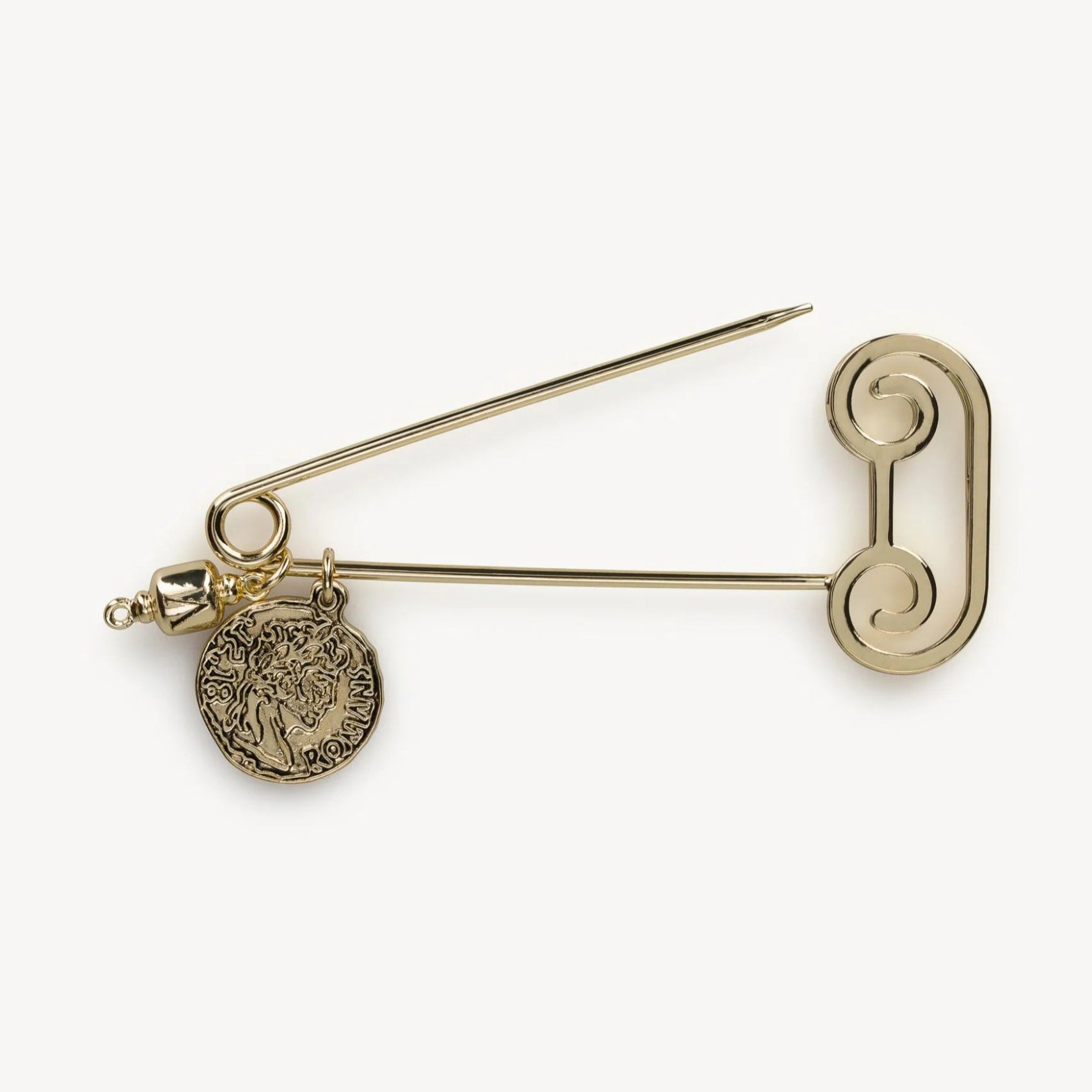 Aries Column Safety Pin - Gold