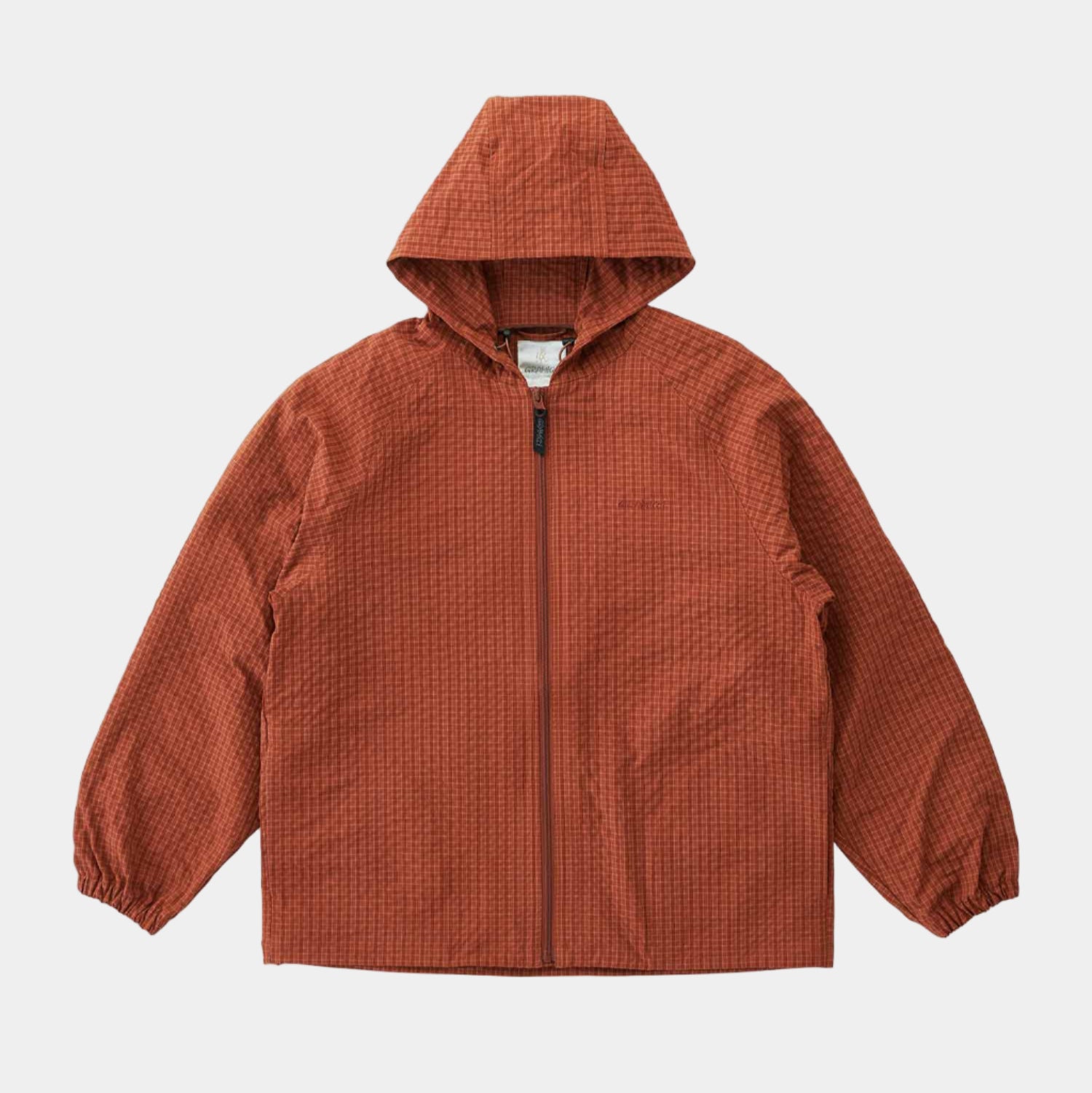 Gramicci Northside Plaid Hooded Jacket - Brick