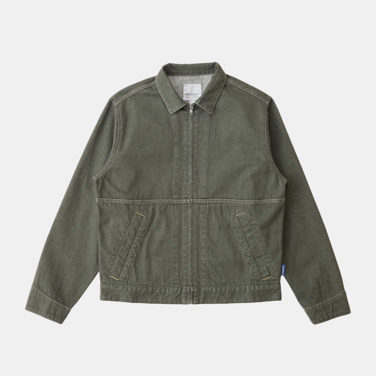 Gramicci Japanese Slub Denim Jacket - Dark Sage