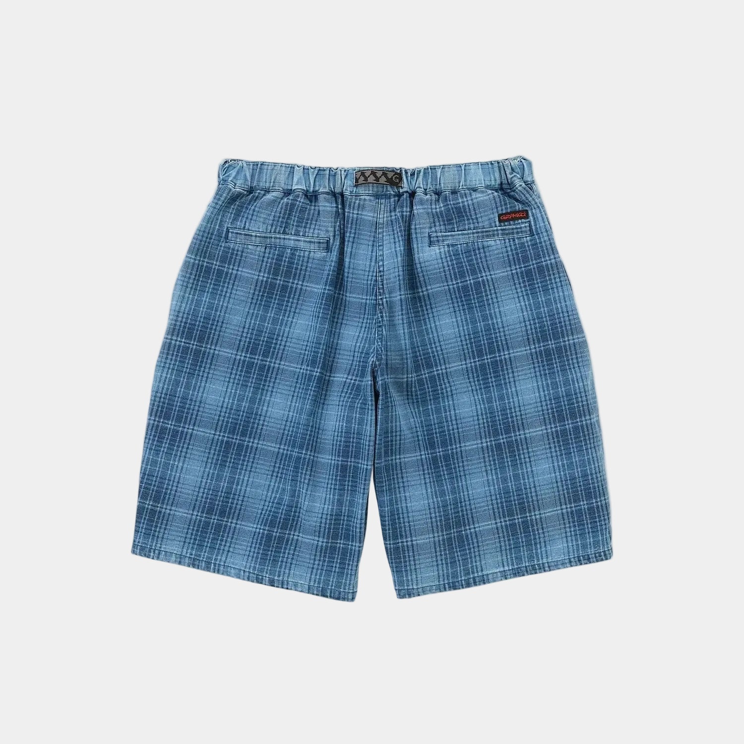 Gramicci OG Denim Lagoon Short - Indigo Checkered Plaid