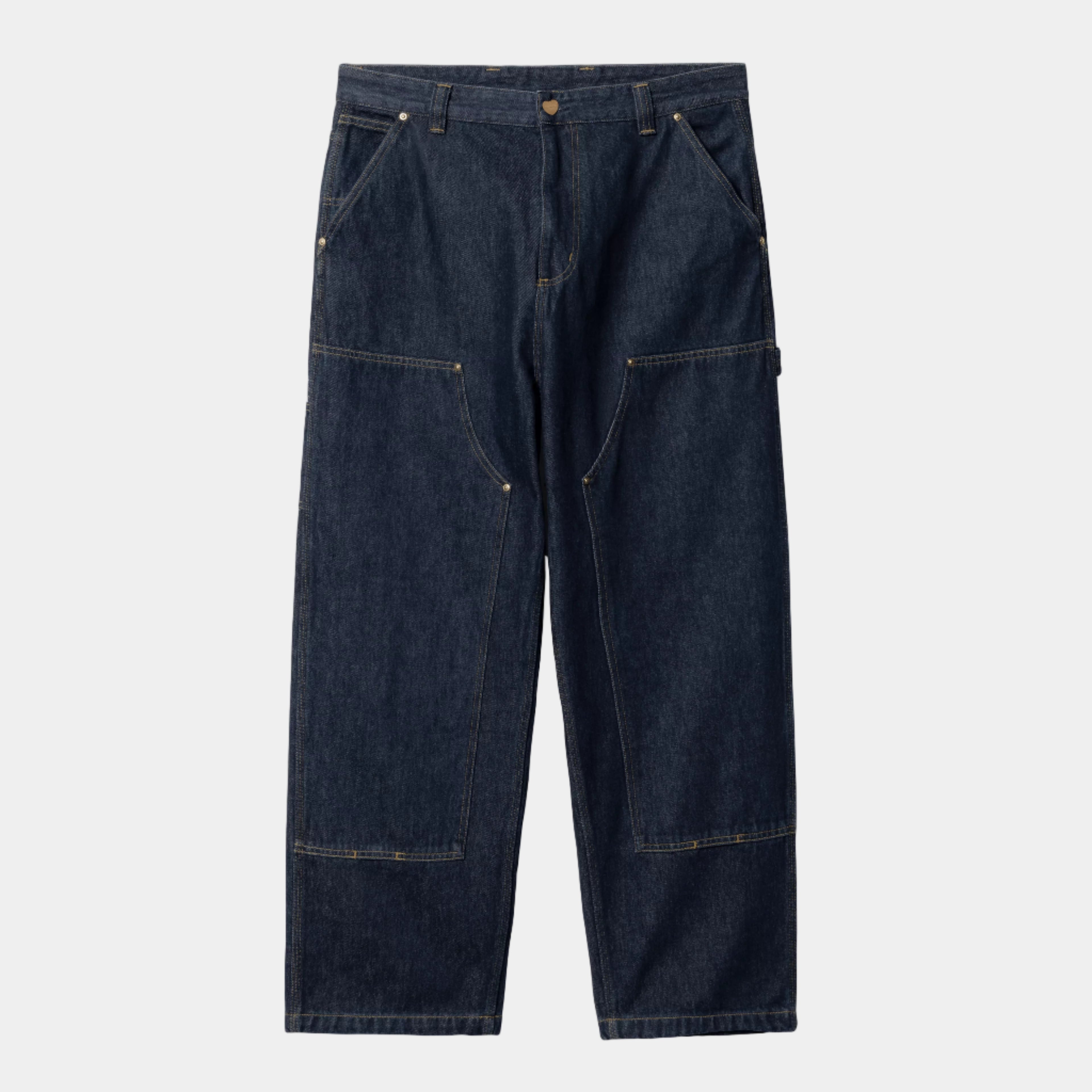 Carhartt WIP Nash Double Knee Pant - Blue Rinsed