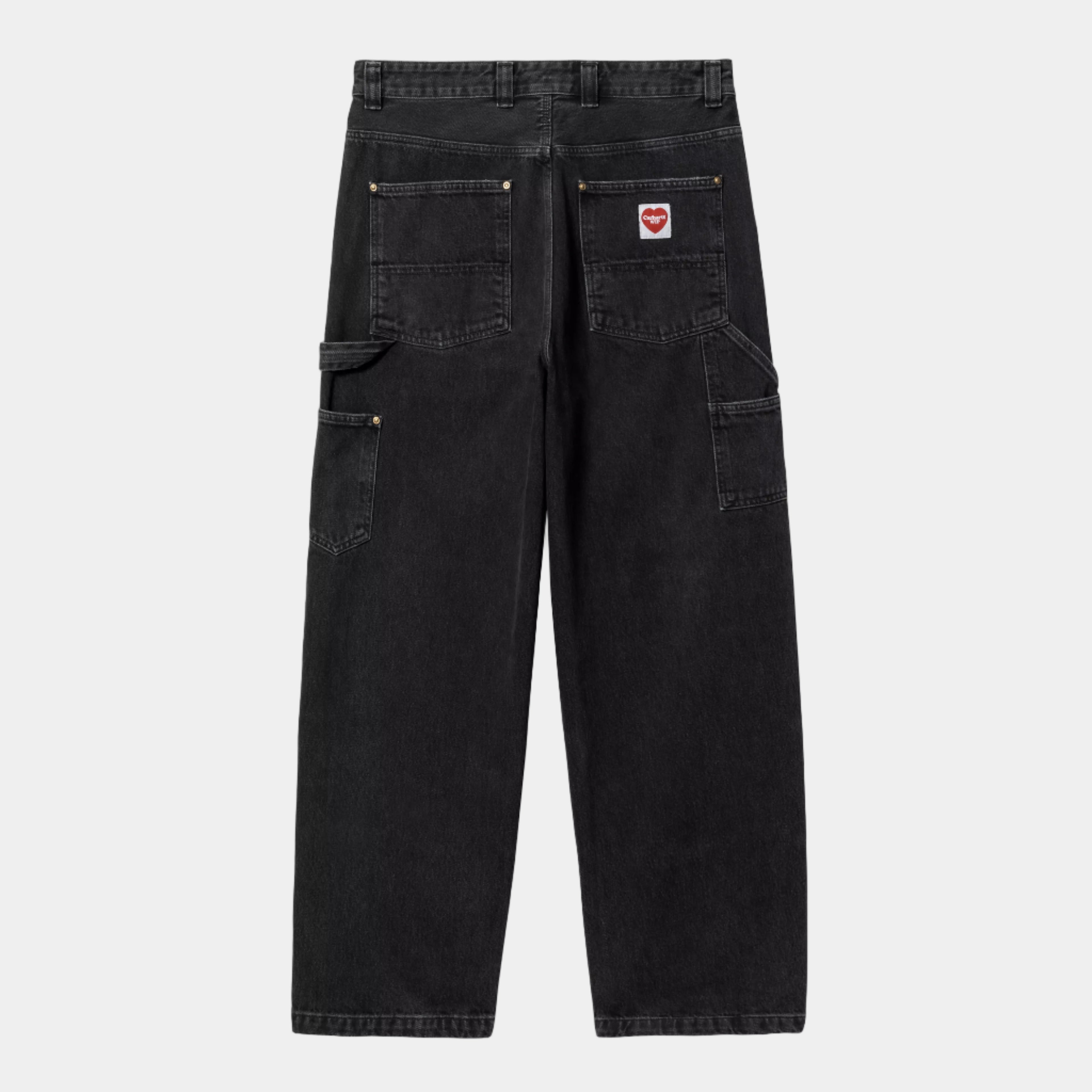 Carhartt WIP Nash Double Knee Pant - Black Stone Washed