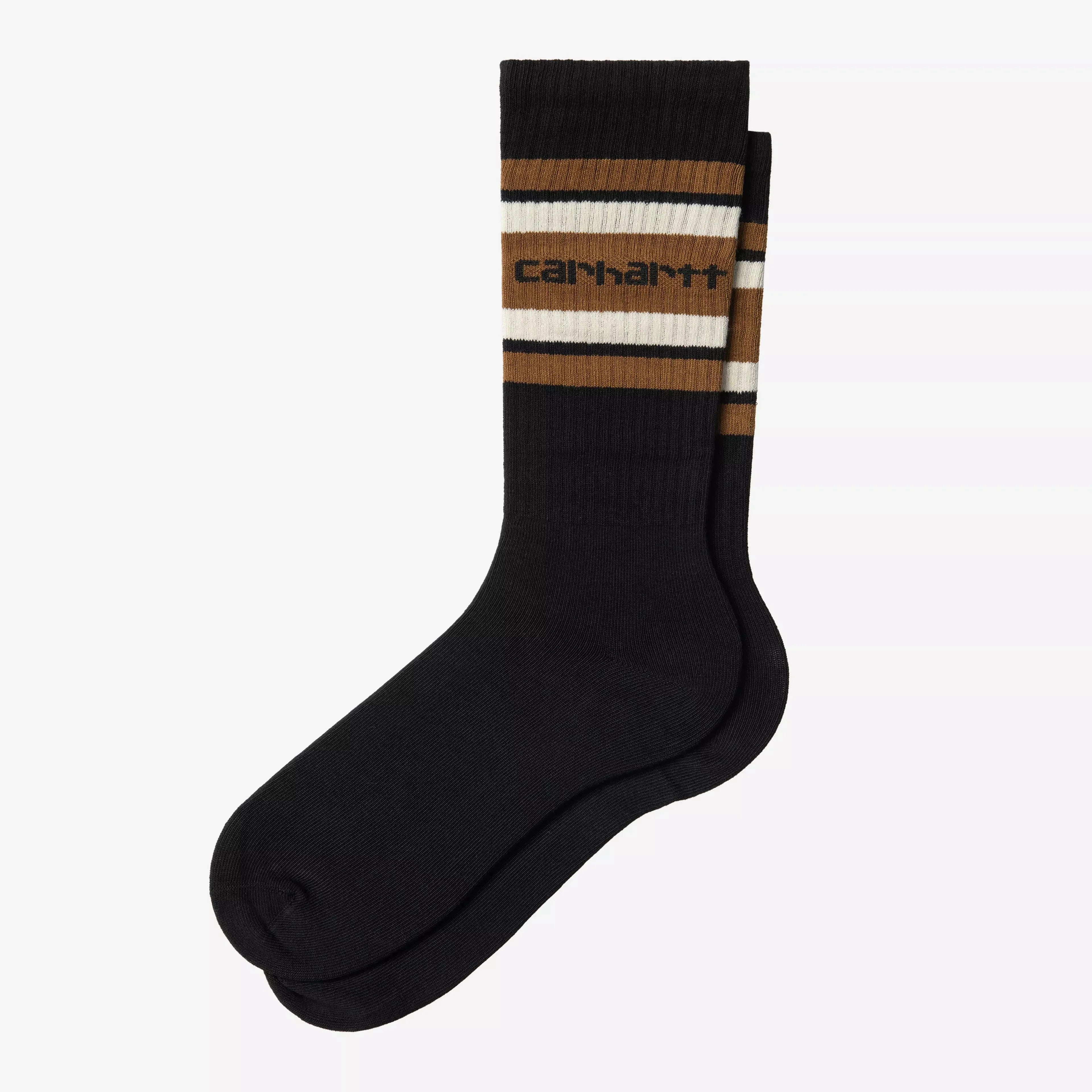 Carhartt WIP Connors Socks - Black/Hamilton Brown/Salt