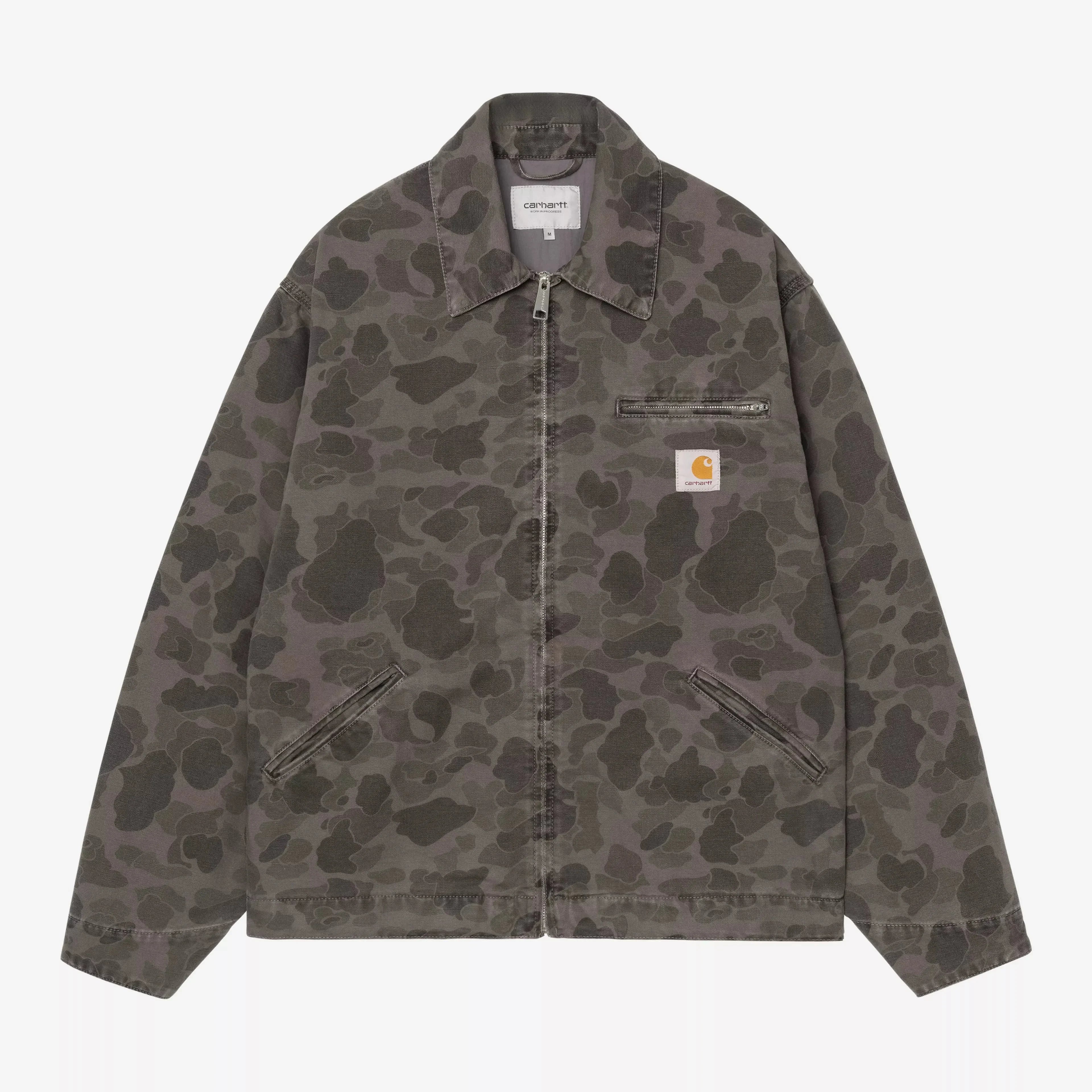 Carhartt WIP Duck Detroit Jacket - Camo Duck/Green/Porphyry