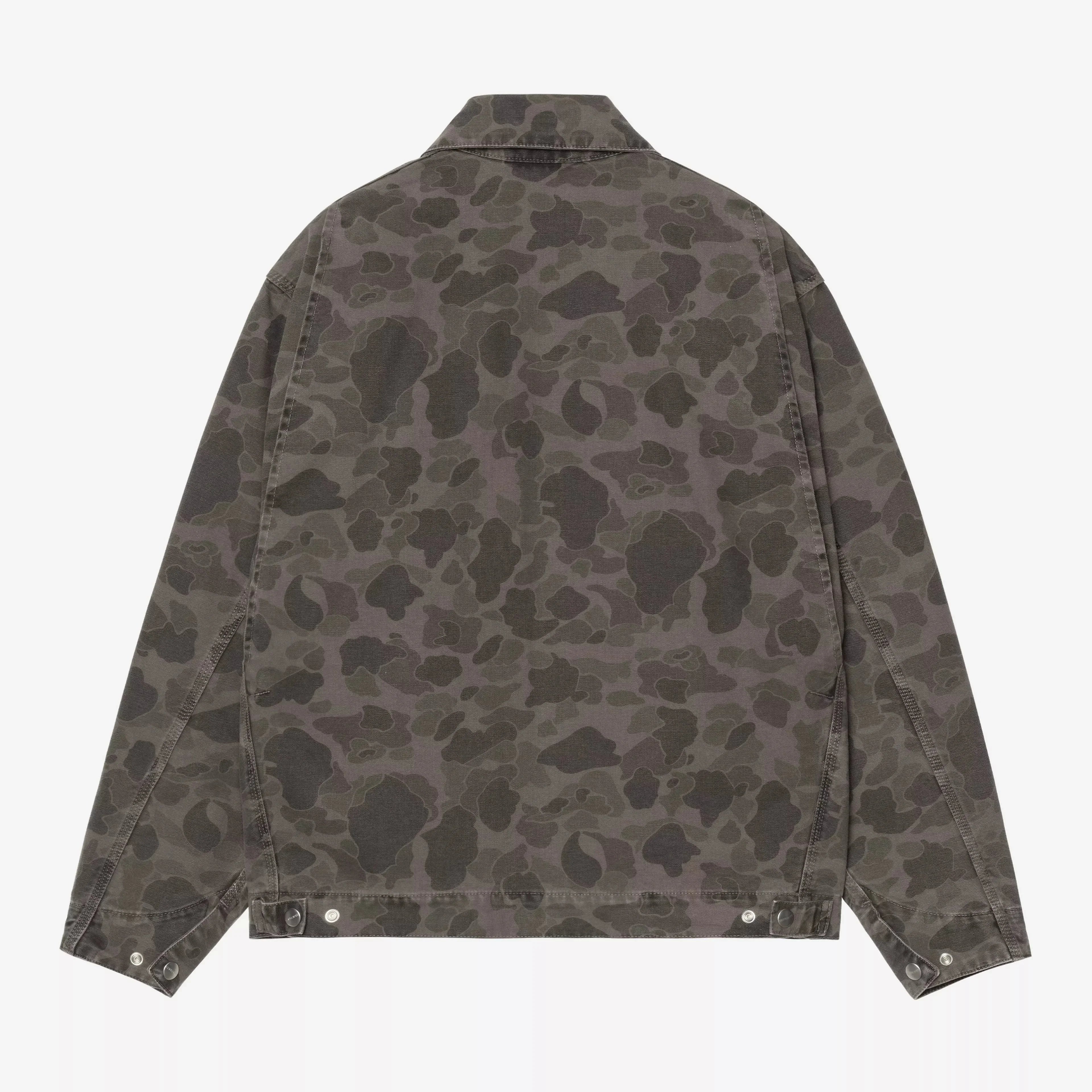 Carhartt WIP Duck Detroit Jacket - Camo Duck/Green/Porphyry