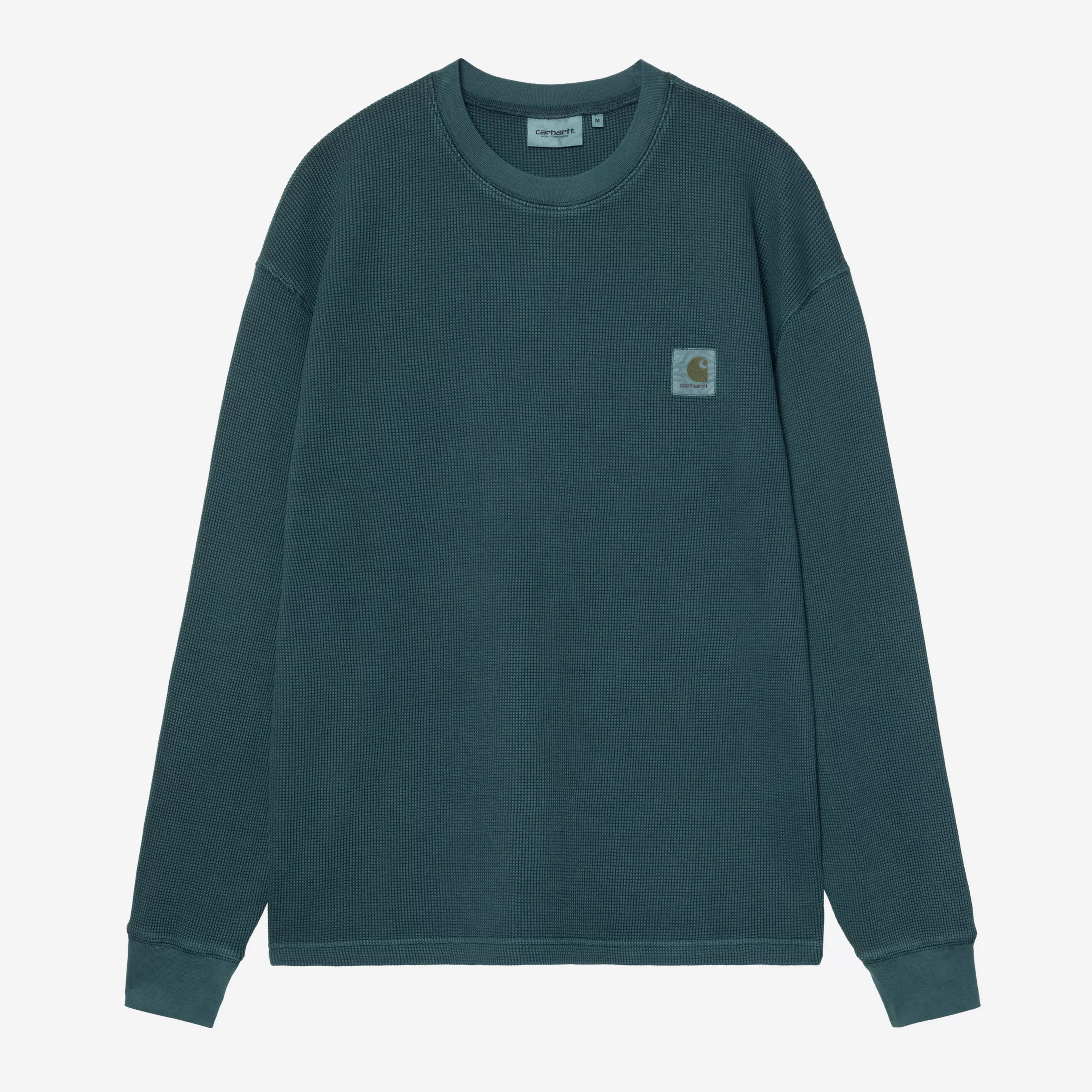 Carhartt WIP L/S Vista Waffle T-Shirt - Deep Lagoon