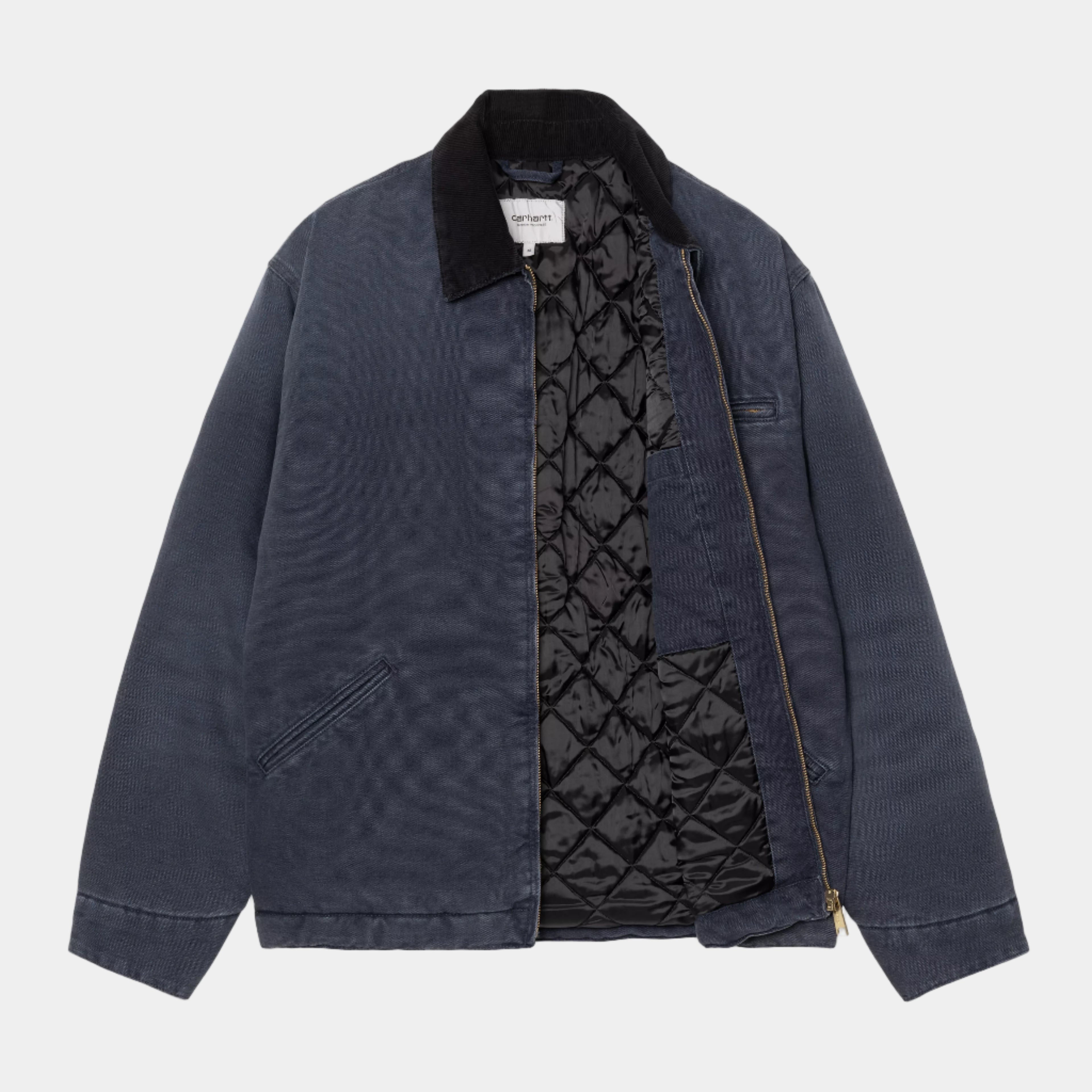 Carhartt WIP OG Detroit Jacket (Winter) - Dark Navy/Black Stone Canvas