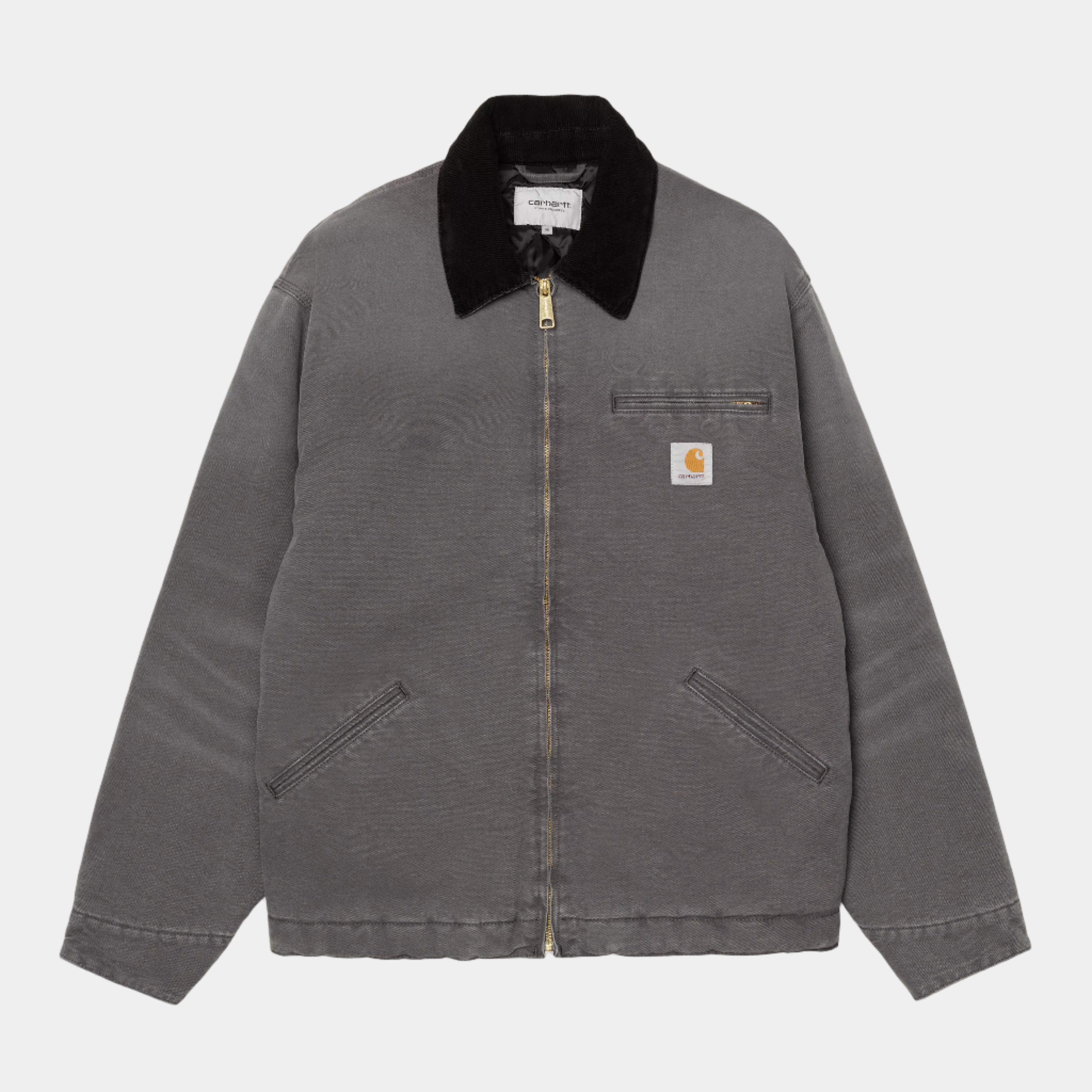 Carhartt WIP OG Detroit Jacket (Winter) - Graphite/Black Stone Canvas