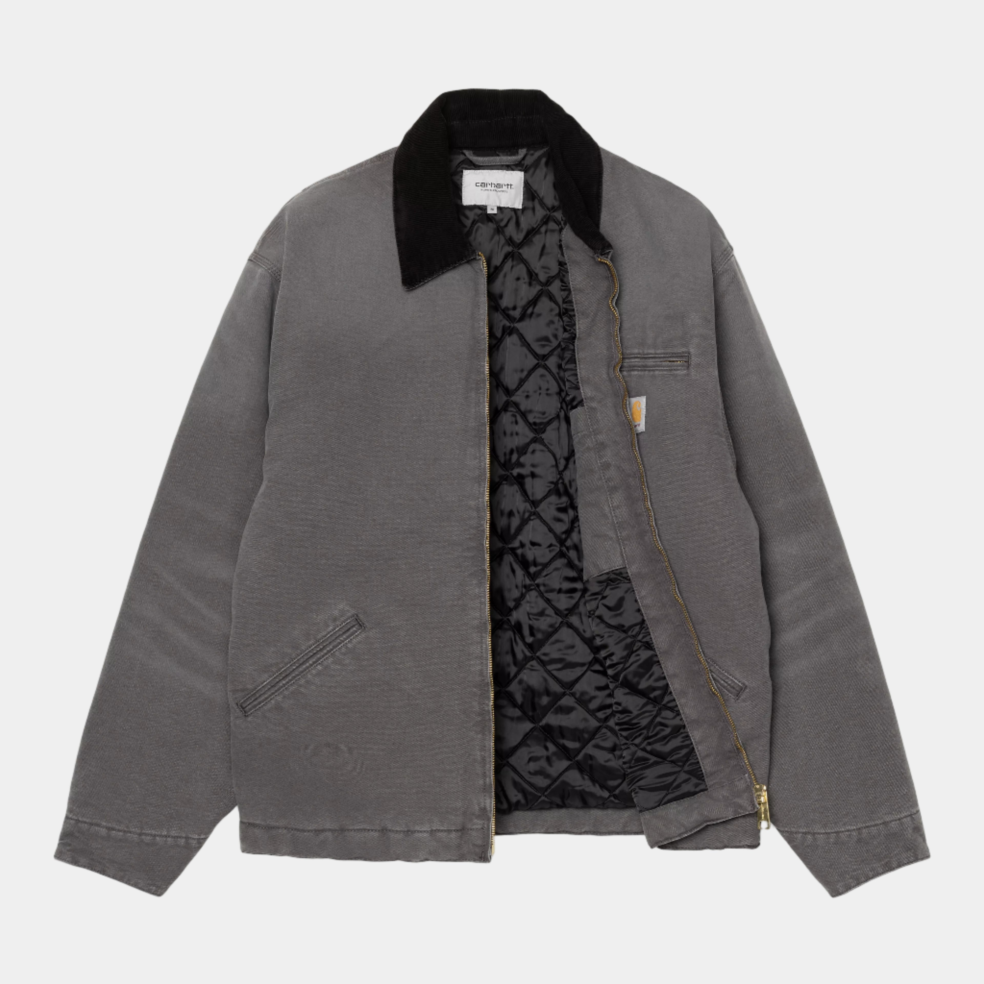 Carhartt WIP OG Detroit Jacket (Winter) - Graphite/Black Stone Canvas
