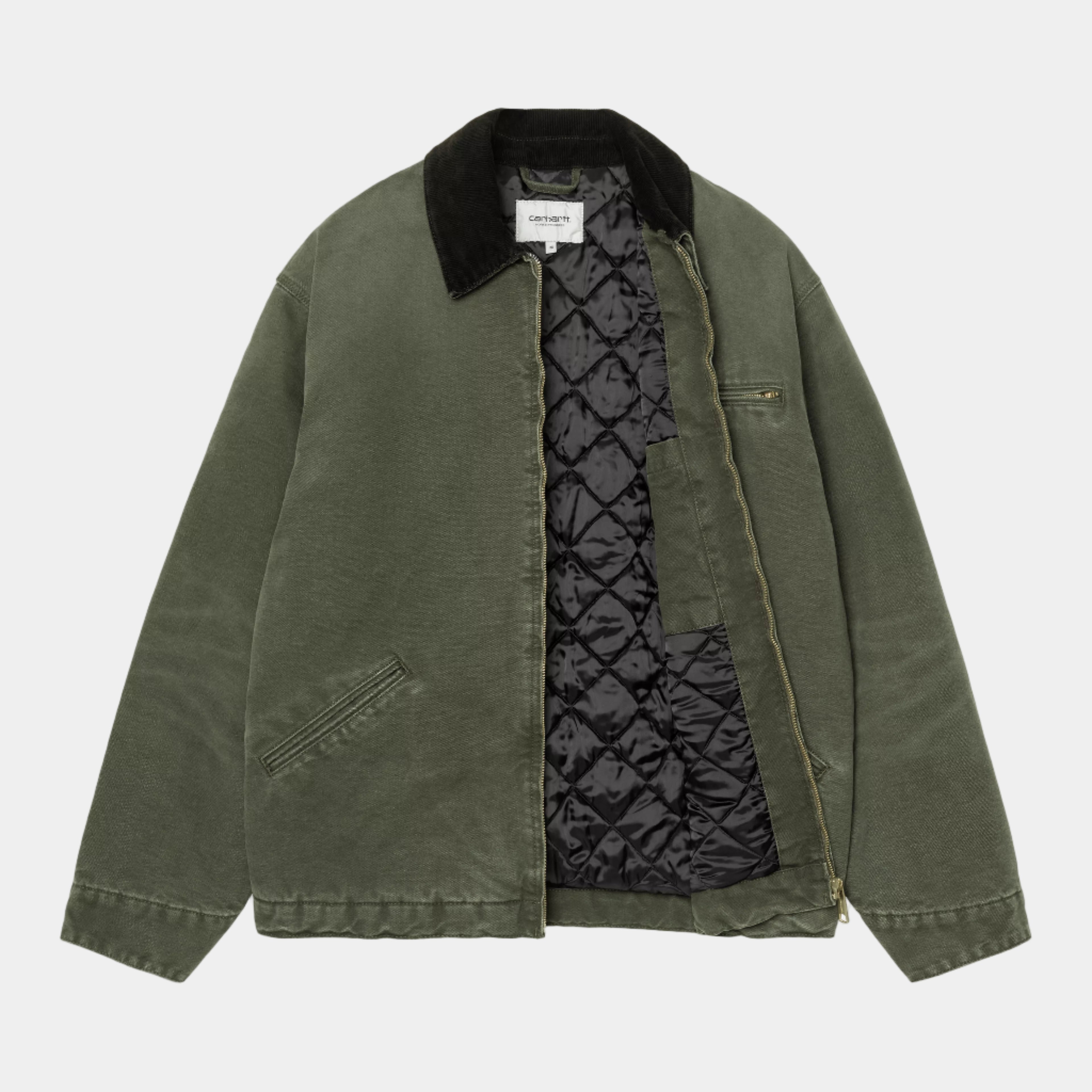 Carhartt WIP OG Detroit Jacket (Winter) - Olive/Black Stone Canvas