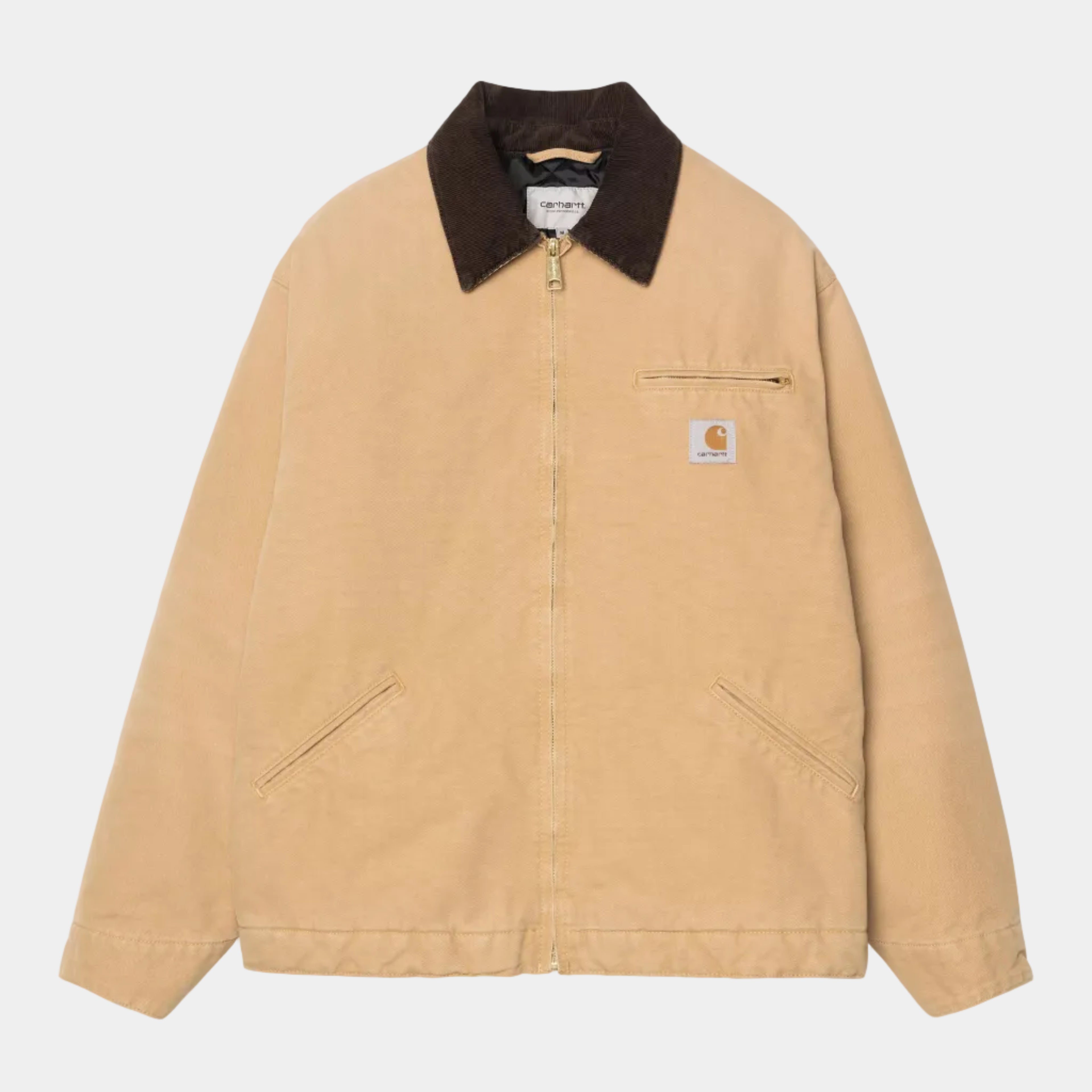 Carhartt WIP OG Detroit Dearborn Canvas Jacket (Winter) - Dusty H/Tobacco