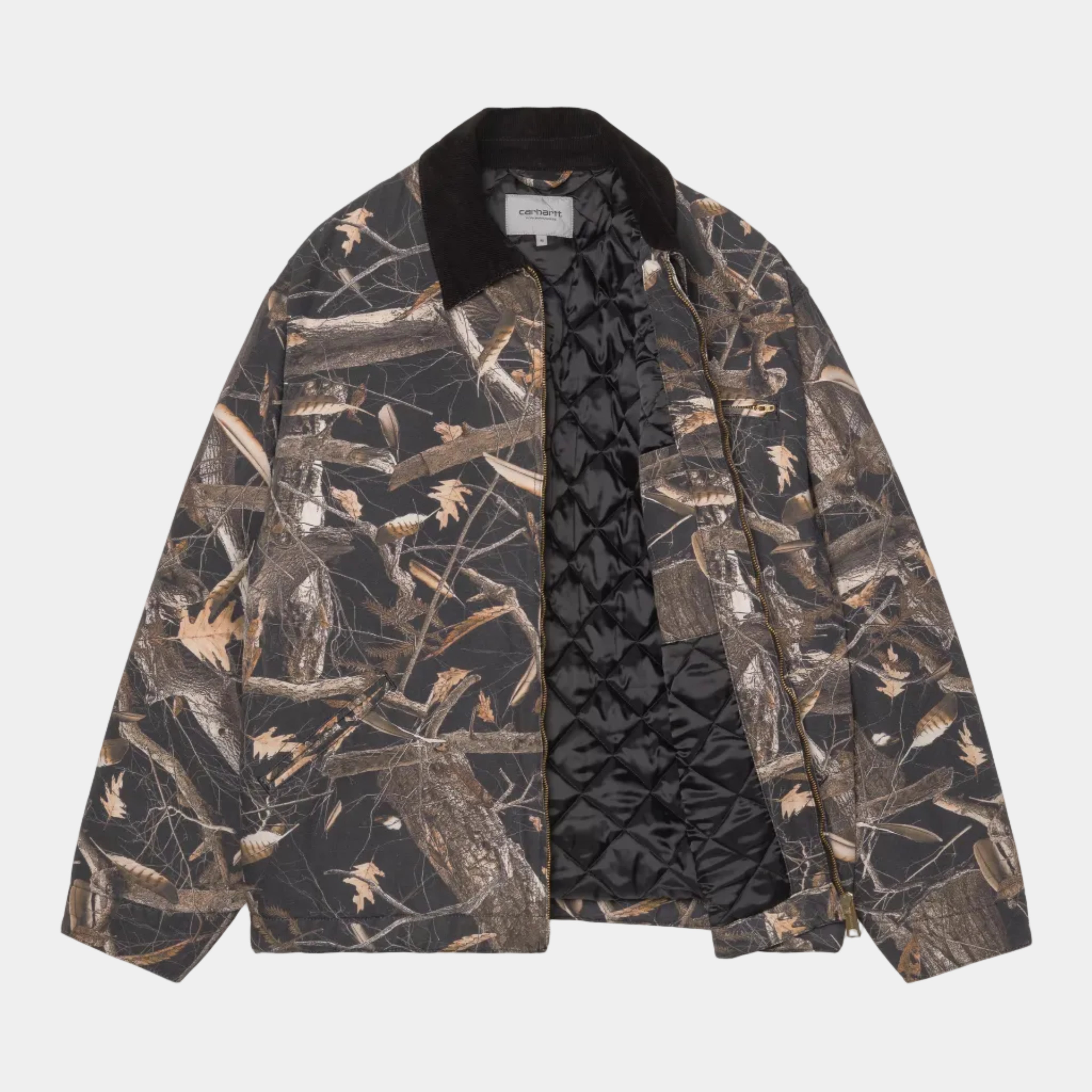 Carhartt WIP OG Detroit Jacket (Winter) - Camo Feather Tree/ Black Heavy Stone Wash
