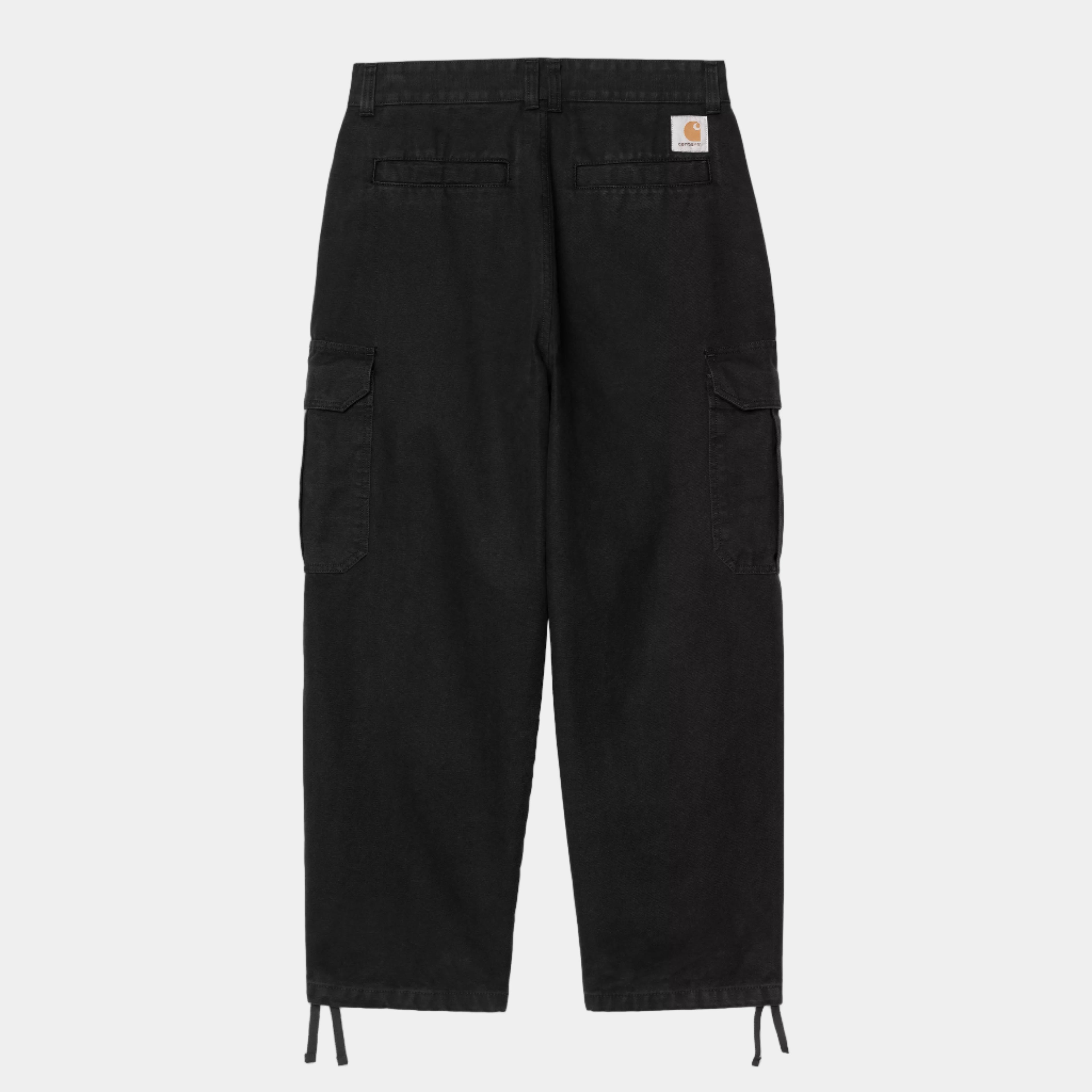 Carhartt WIP Stanton Cargo Pant - Black Stone Washed