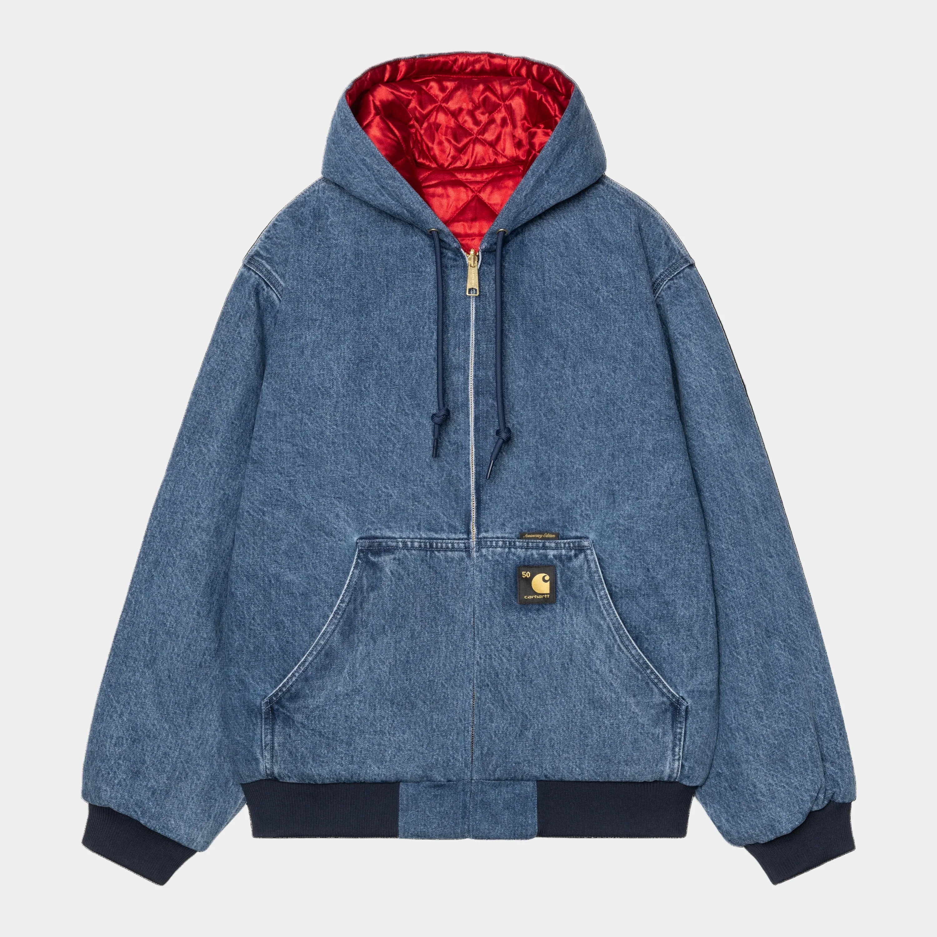 Carhartt WIP 50 Years Anniversary OG Active Jacket Denim - Blue/USA Red