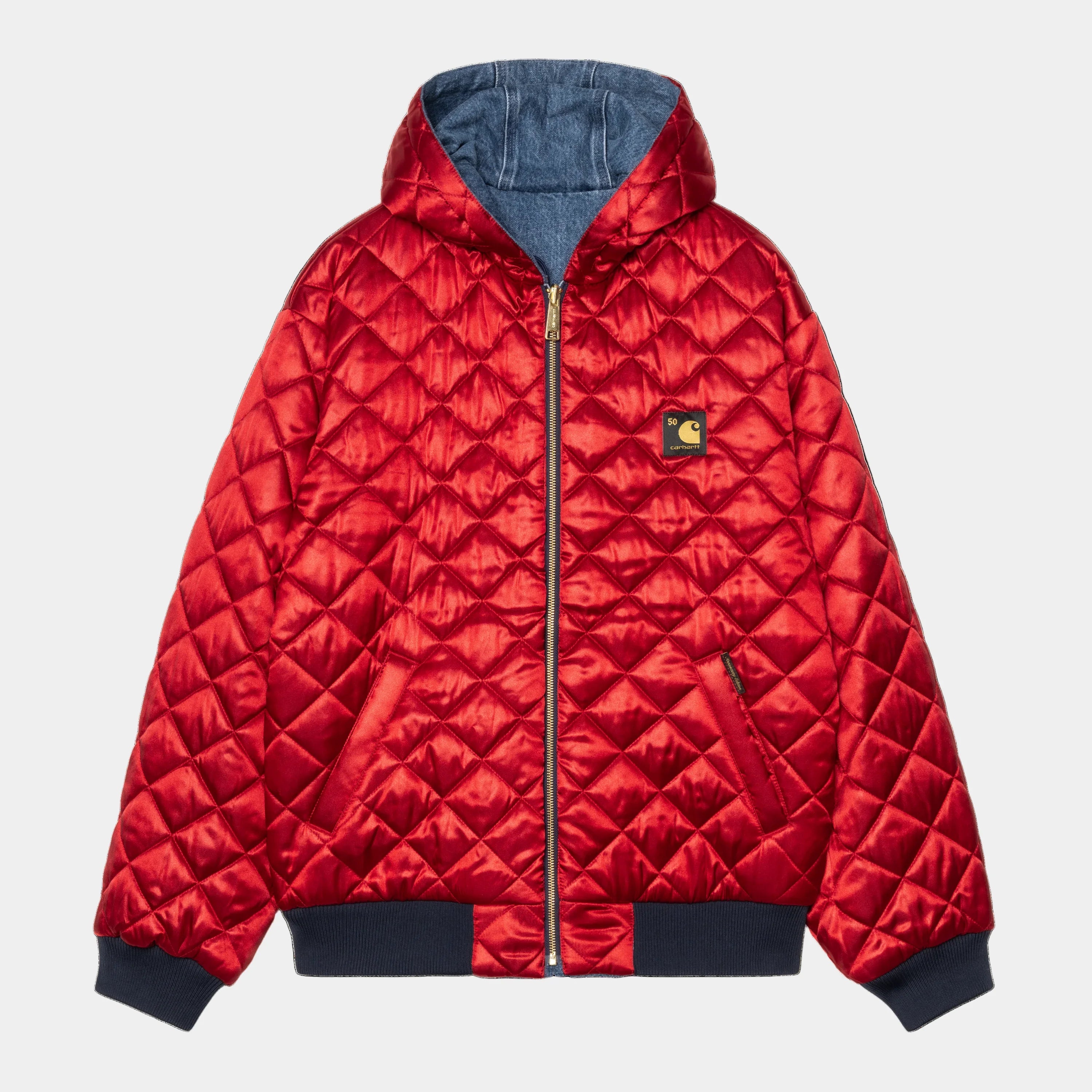 Carhartt WIP 50 Years Anniversary OG Active Jacket Denim - Blue/USA Red