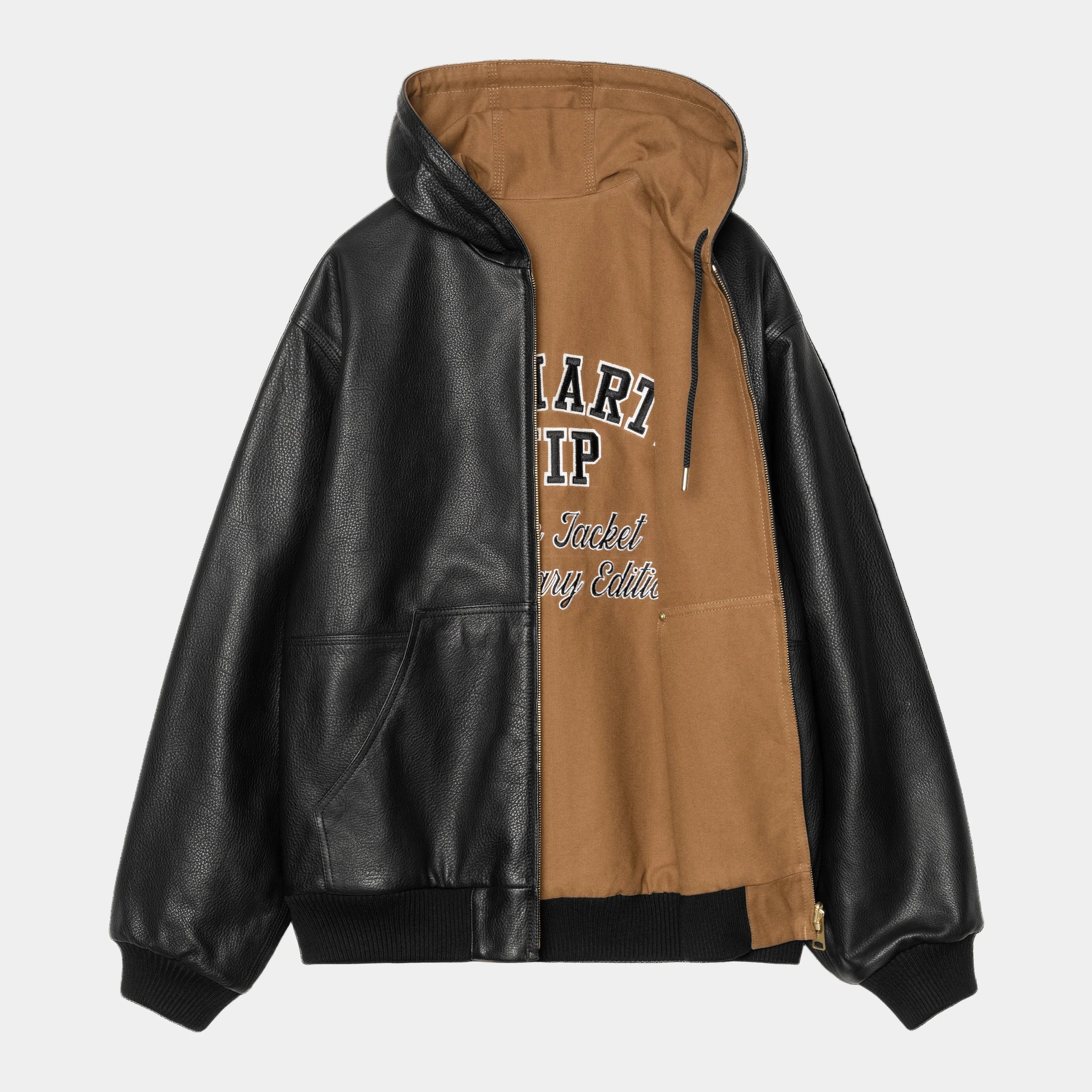 Carhartt WIP 50 Years Anniversary OG Active Jacket Leather - Black/Hamilton Brown
