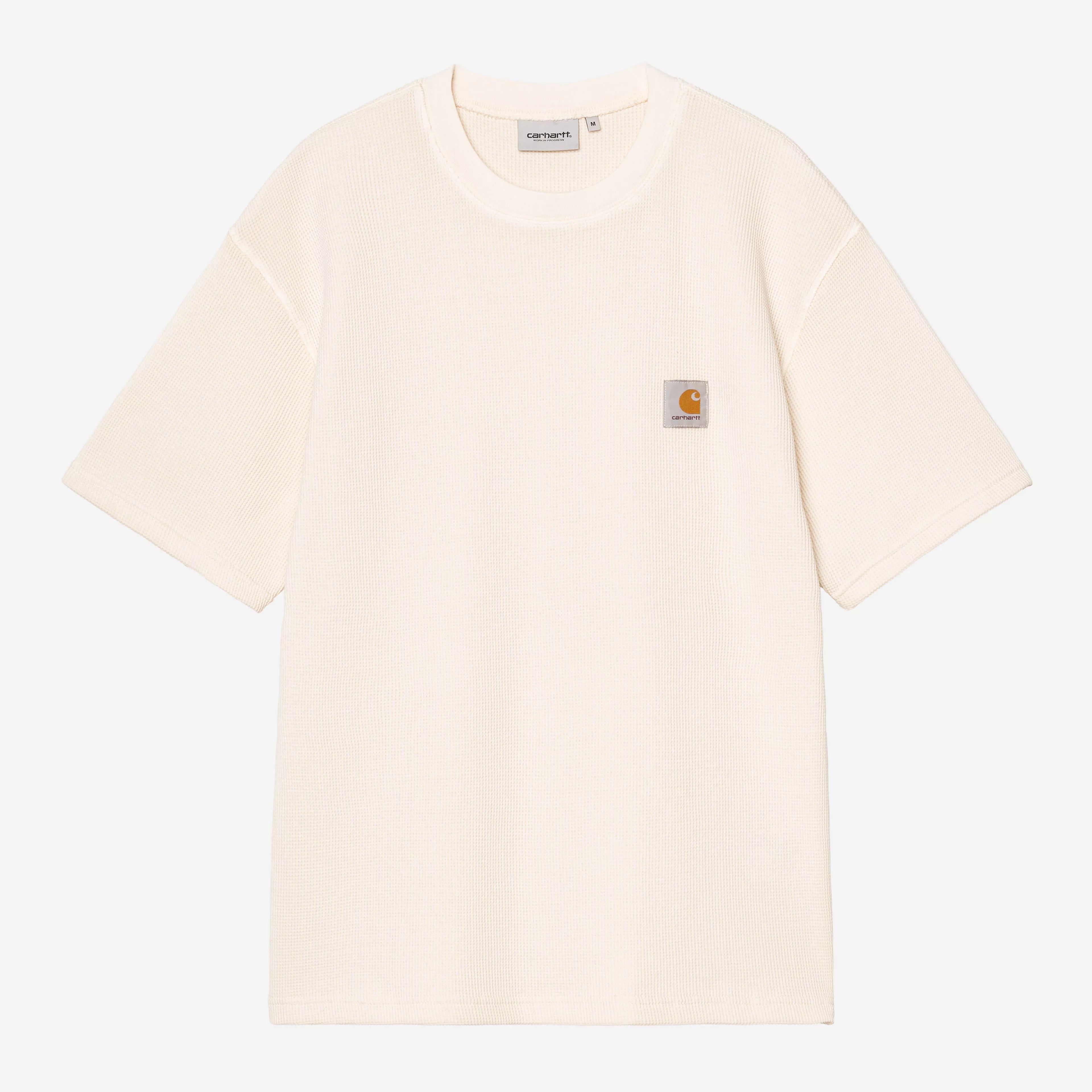 Carhartt WIP Nelson Waffle T-Shirt - Natural Garment Dyed