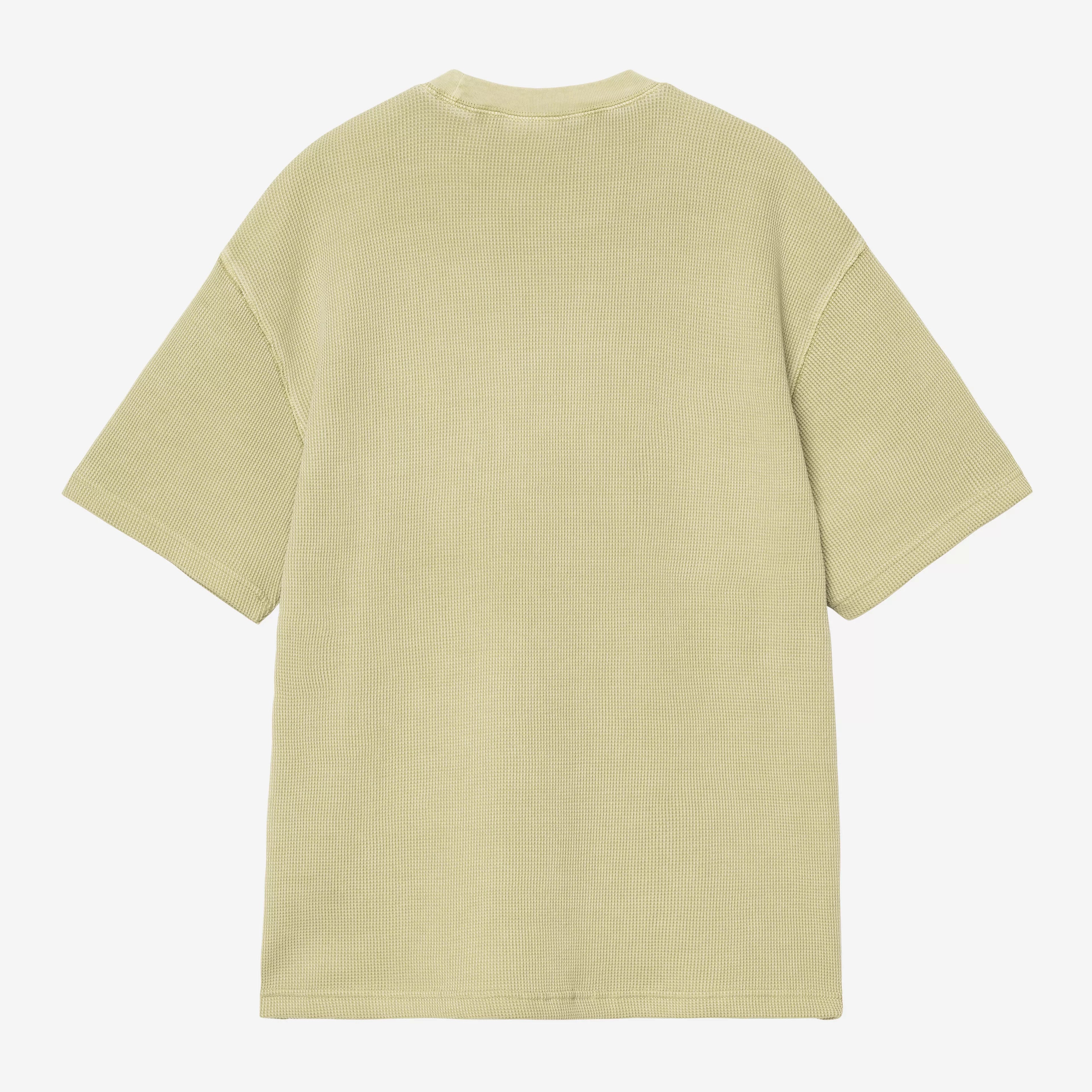 Carhartt WIP Nelson Waffle T-Shirt - Gentle Green Garment Dyed