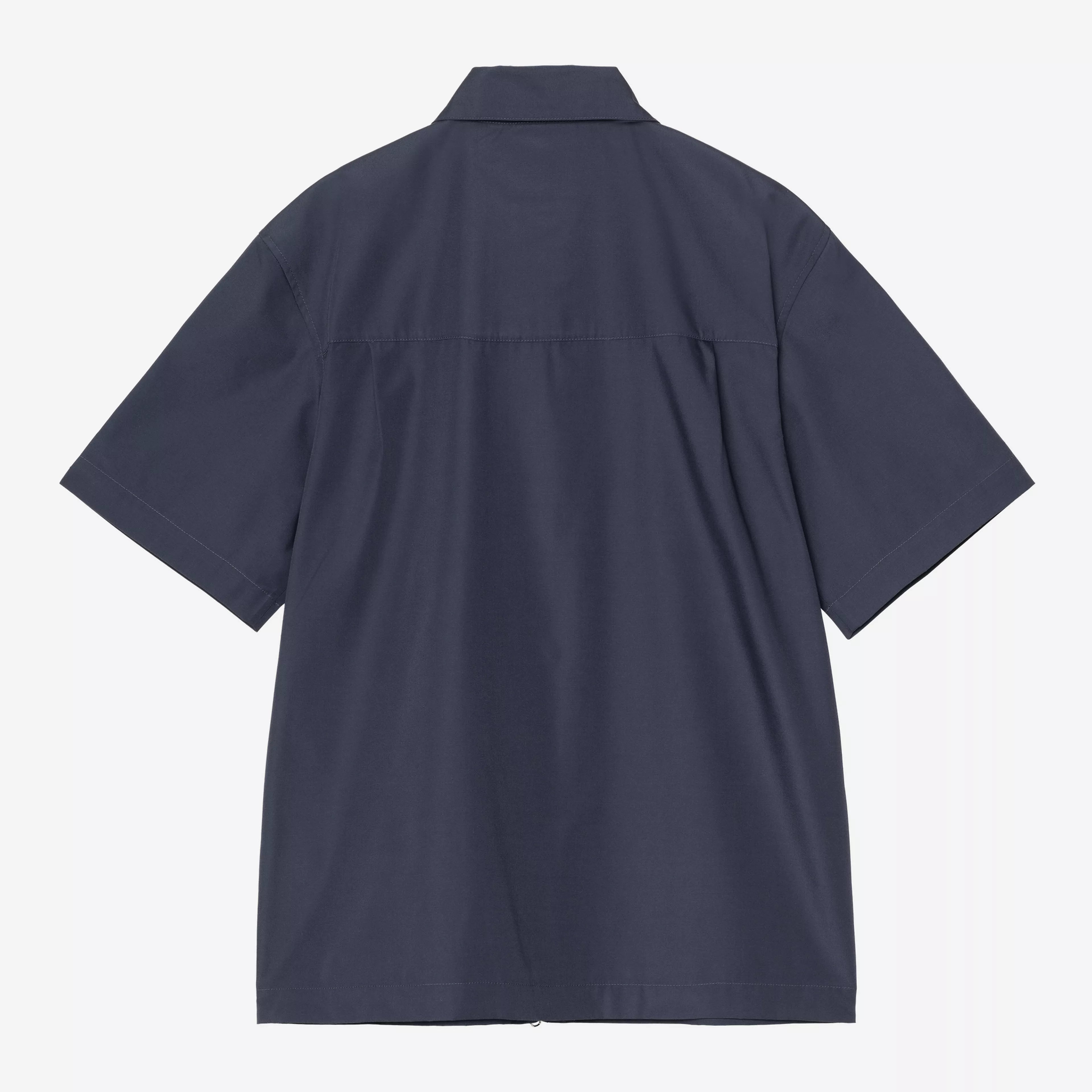 Carhartt WIP S/S Postal Zip Shirt - Blue/Wax