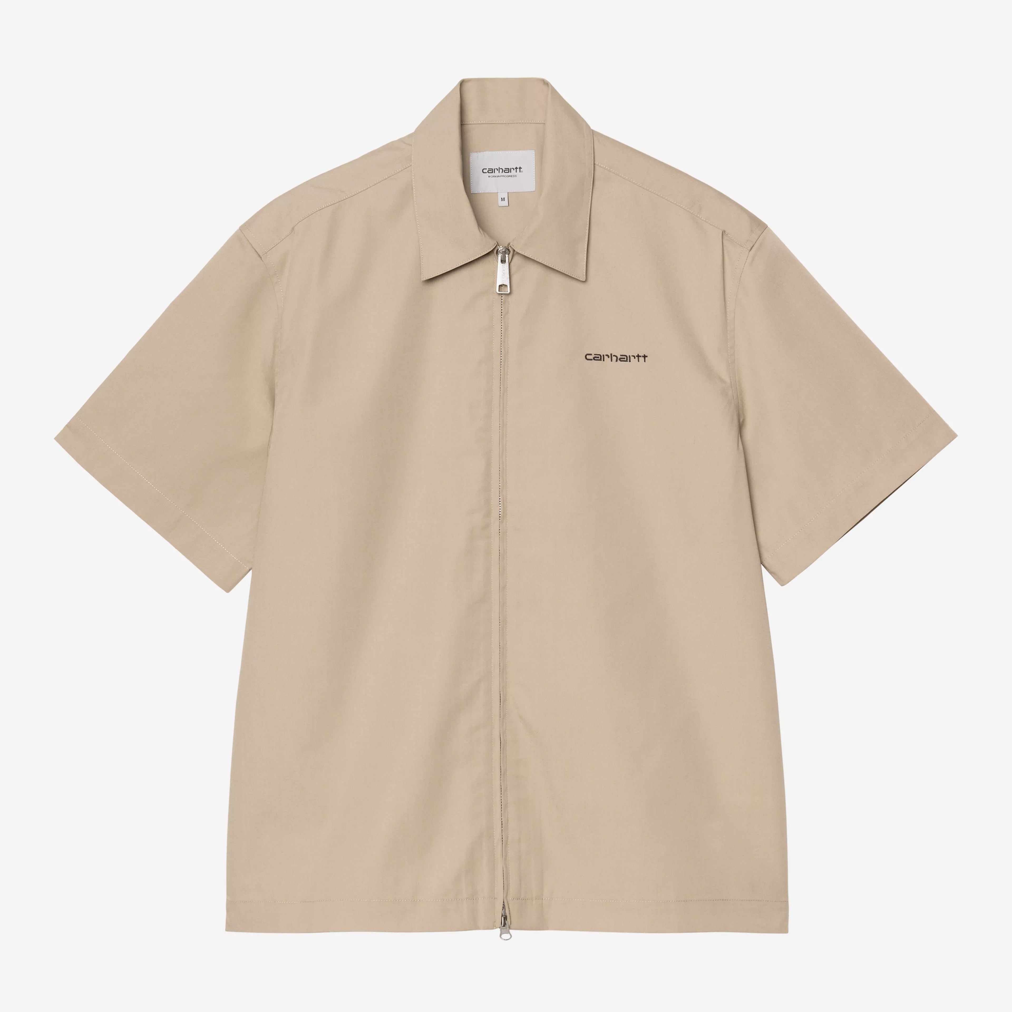 Carhartt WIP S/S Postal Zip Shirt - Iroko/Black