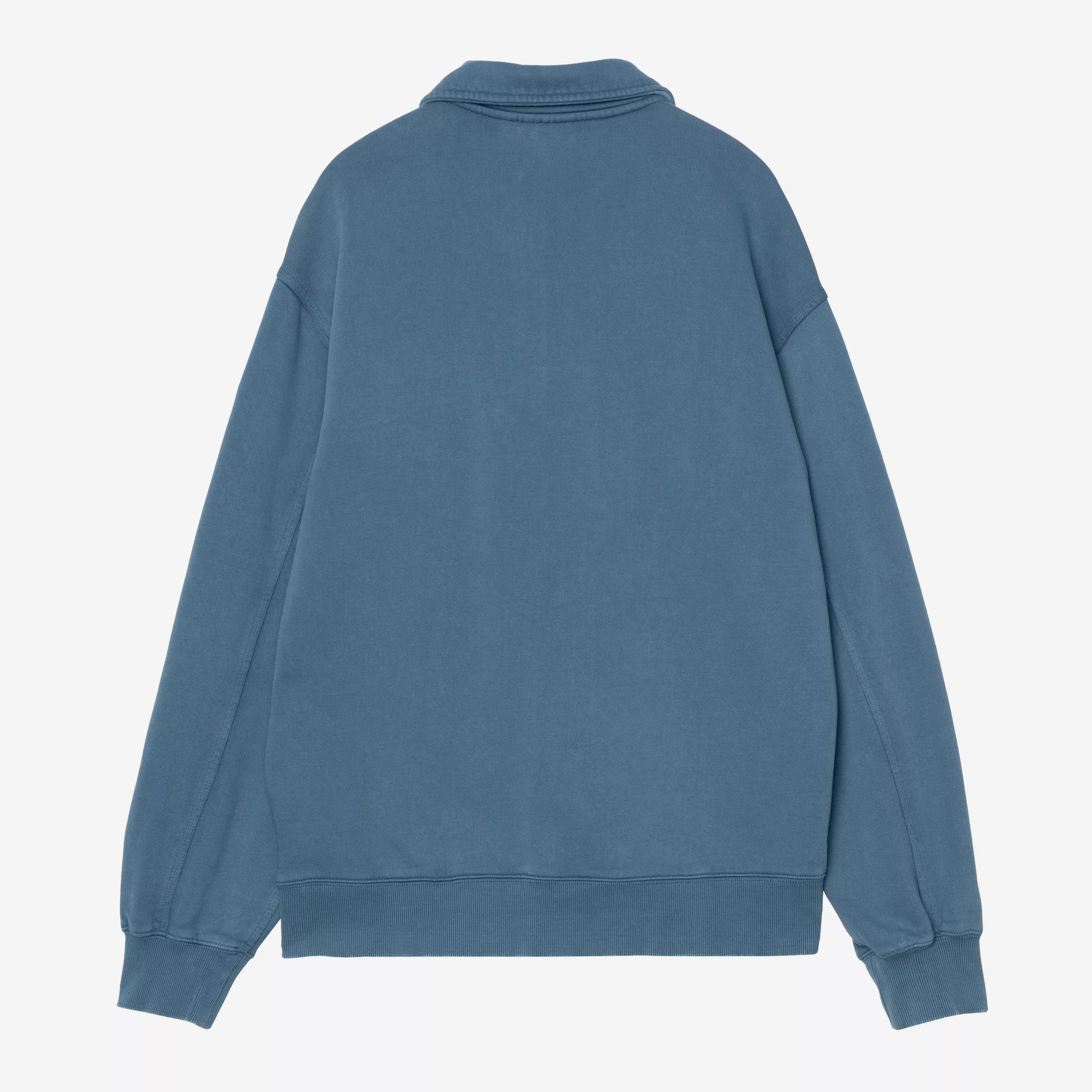 Carhartt WIP Half Zip Detroit Sweatshirt - Blue River Stonewashed