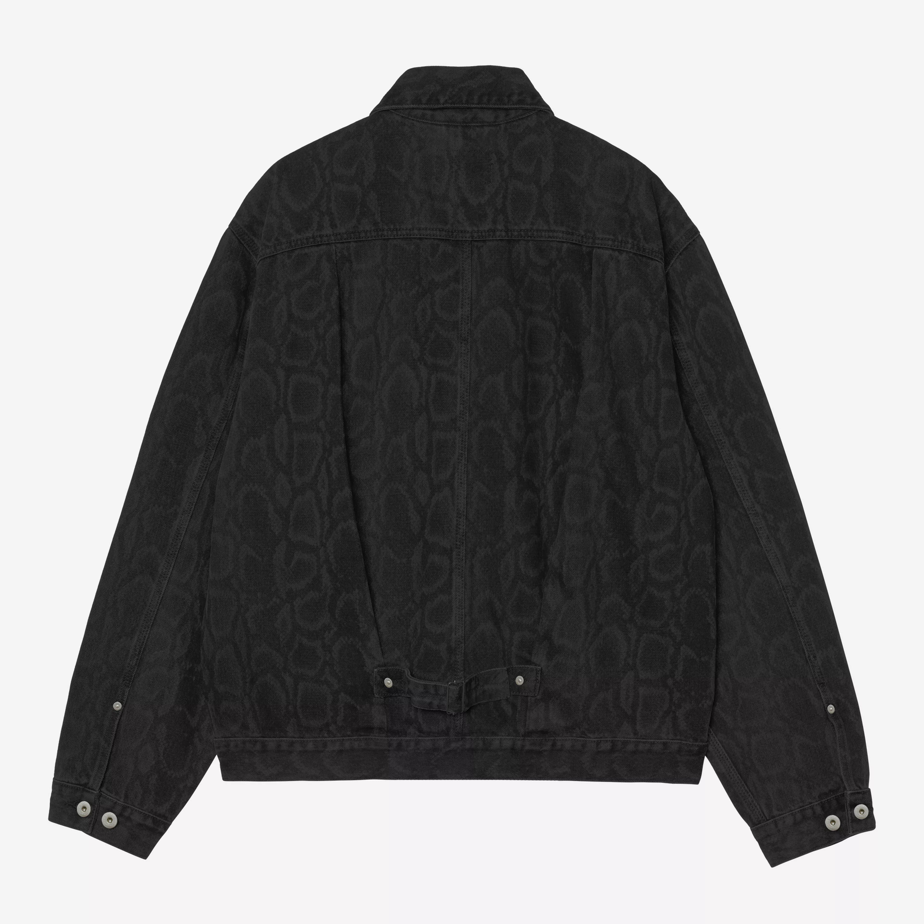 Carhartt WIP Belmar Jacket - Snake Camo Black Stone Washed