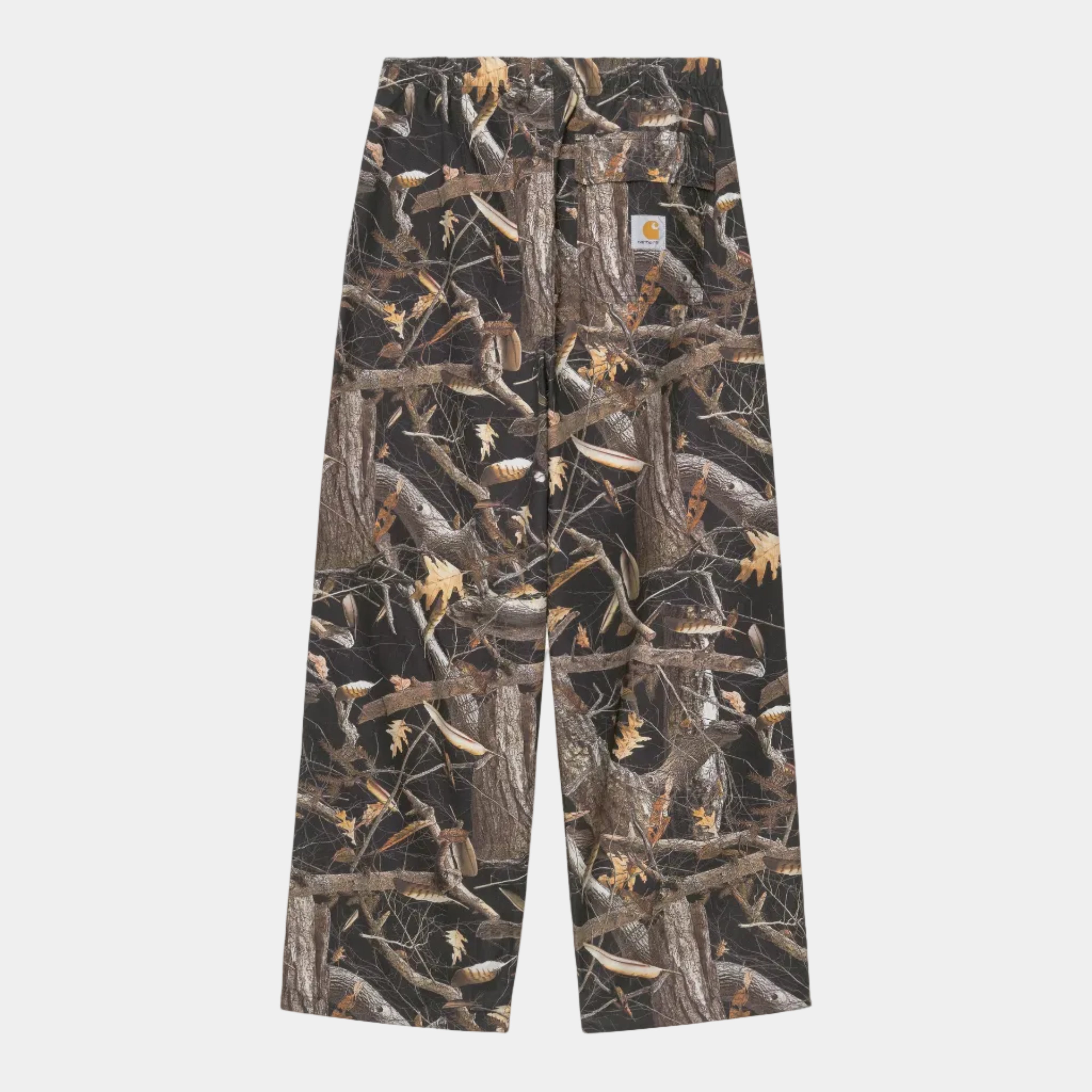 Carhartt WIP Fletcher Pant - Camo Feather Tree/Black Rinsed