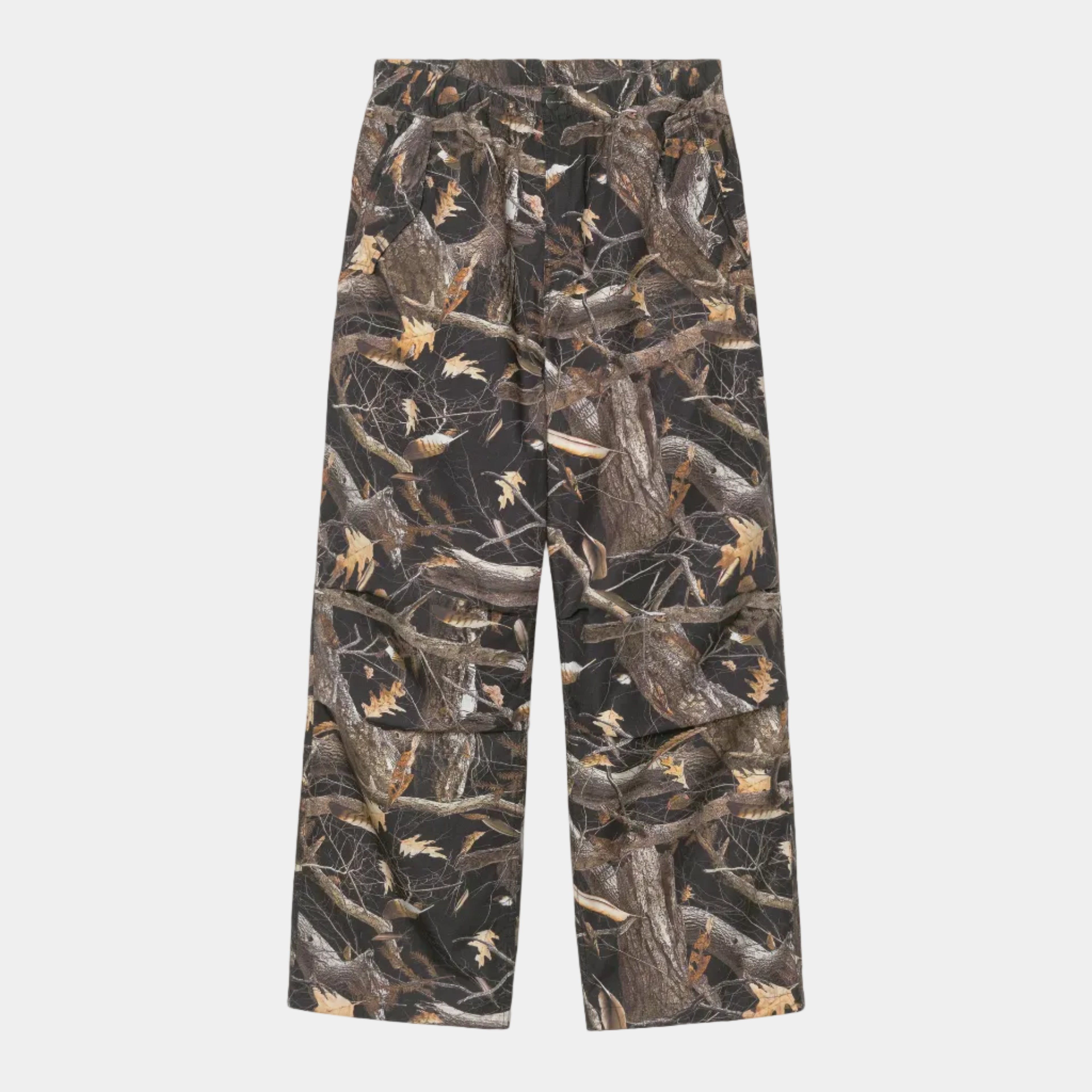 Carhartt WIP Fletcher Pant - Camo Feather Tree/Black Rinsed